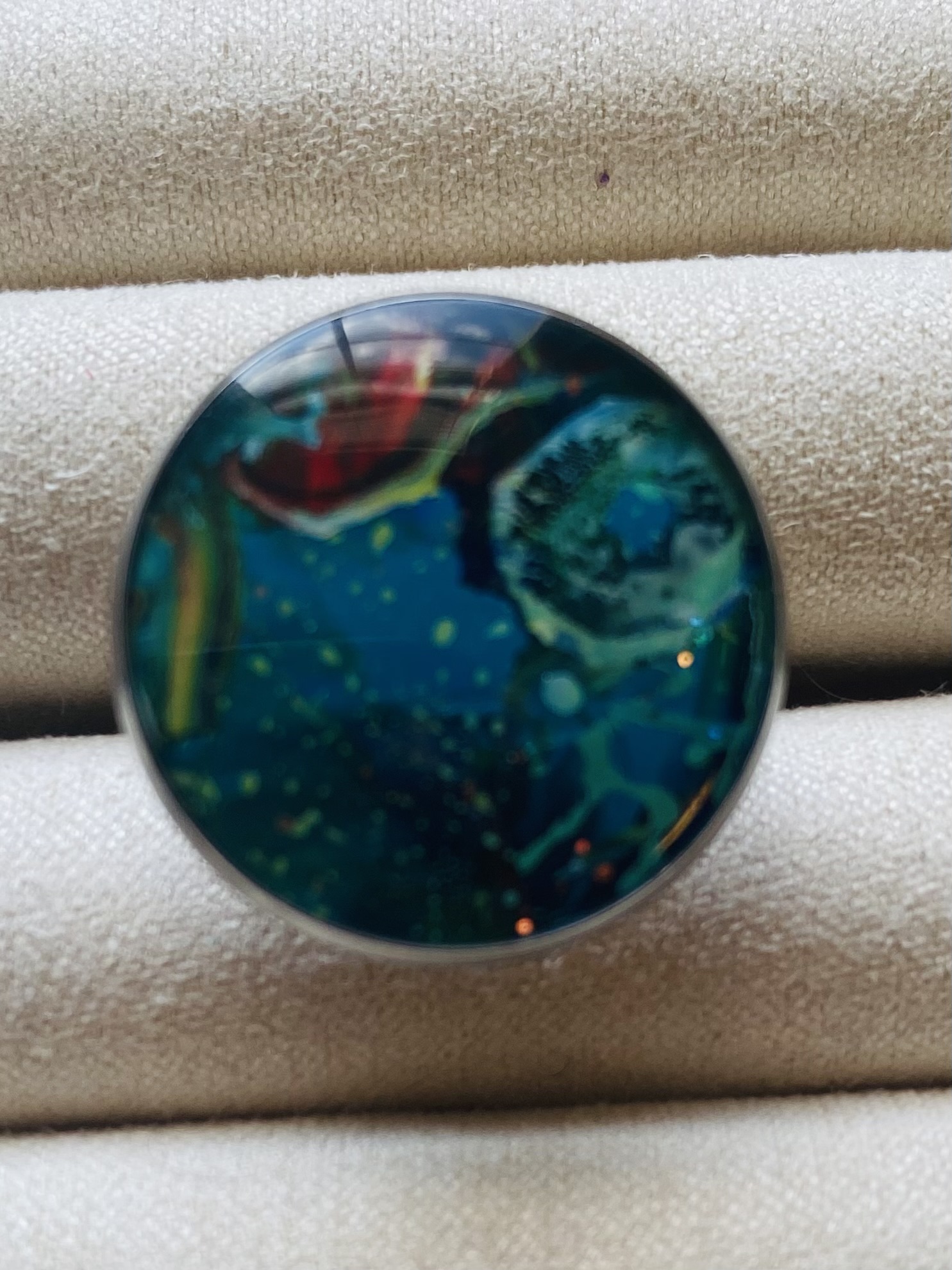 Handmade Abstract Art Ring