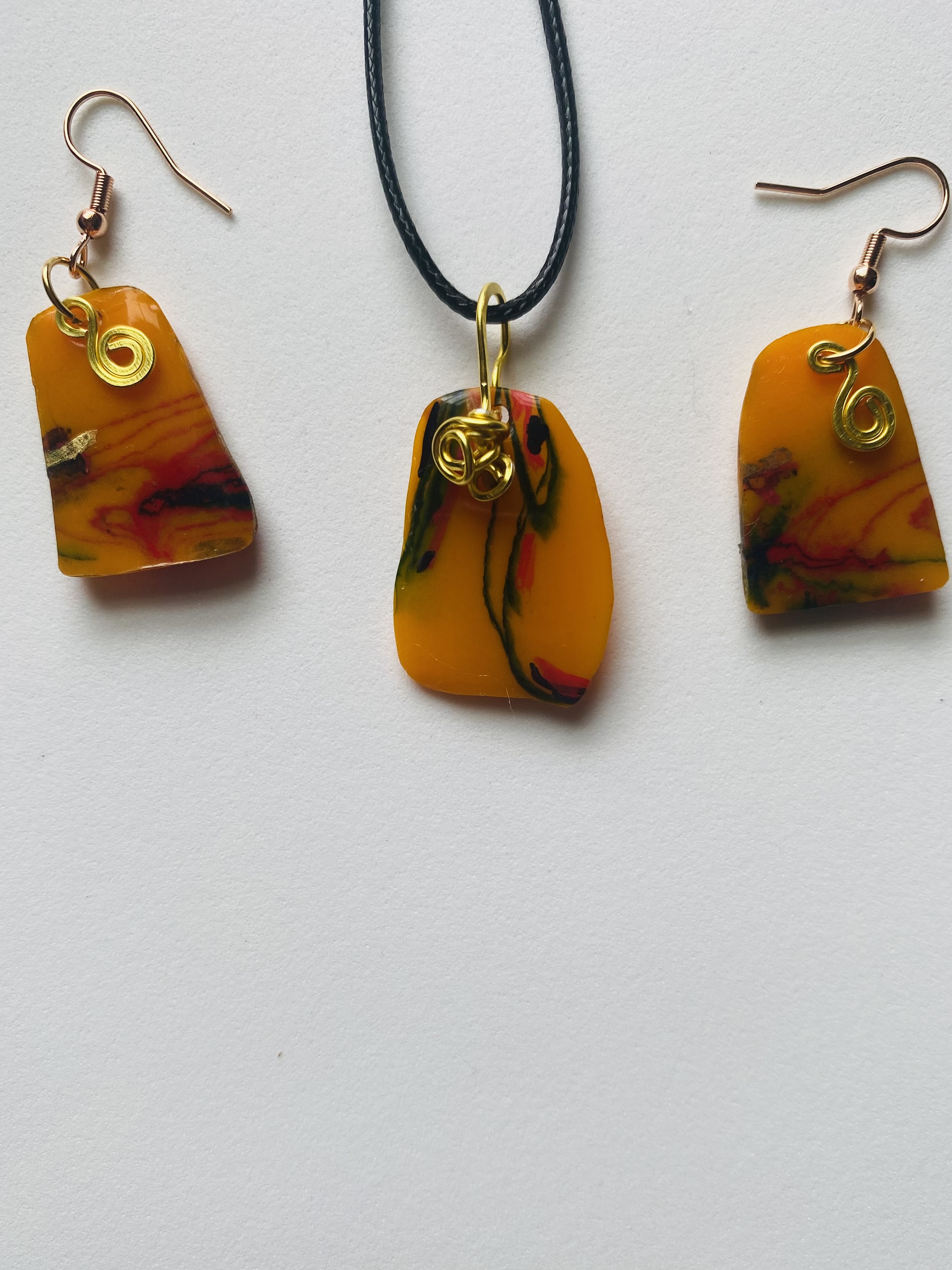 Handcrafted Resin Jewelry Set