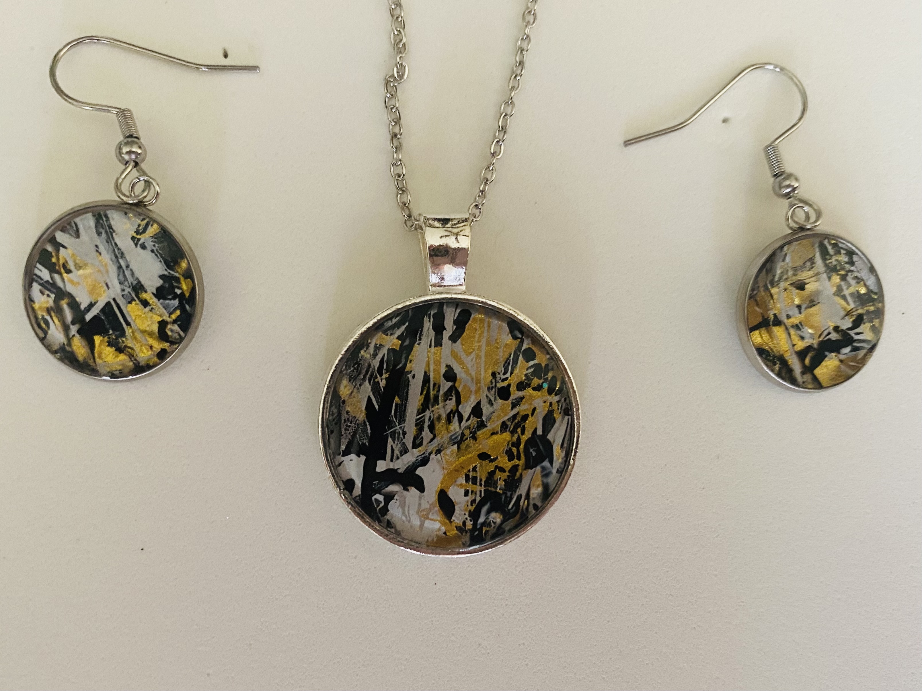 Abstract Art Jewelry Set