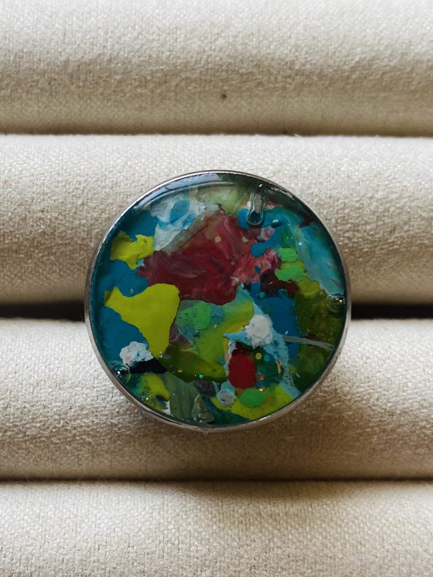 Abstract Art Resin Ring