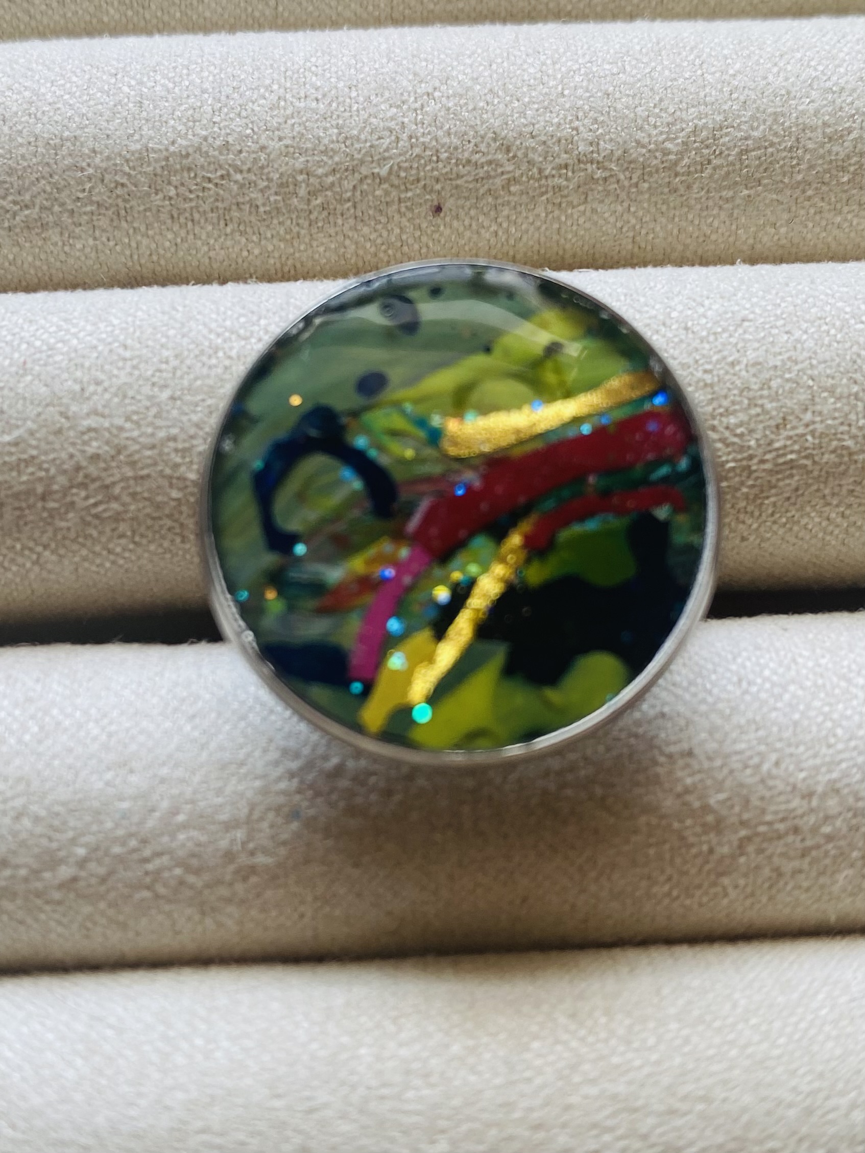 Handmade Abstract Art Ring