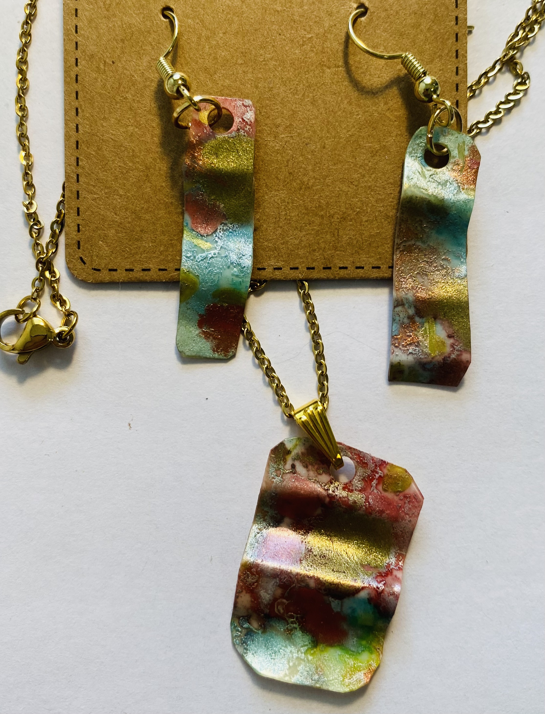 Handmade ink Jewelry Set