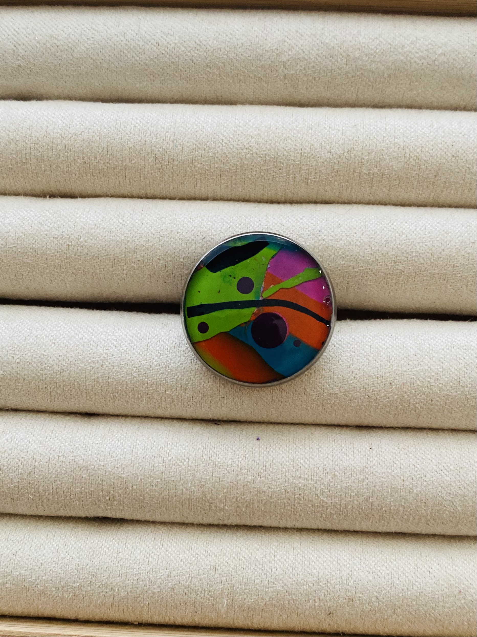 Abstract Art Enamel Pin