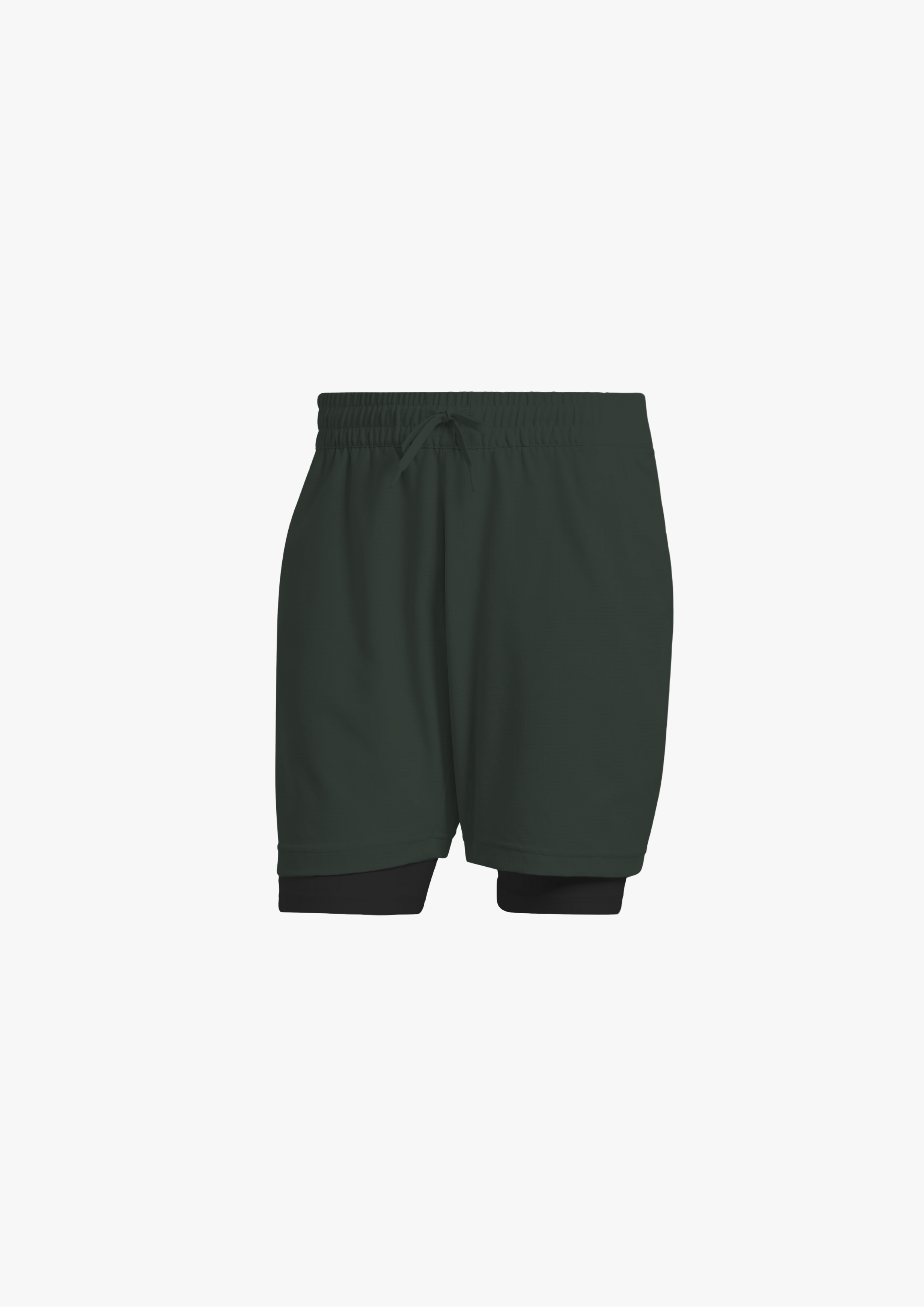 Short Verde militar (con licra)