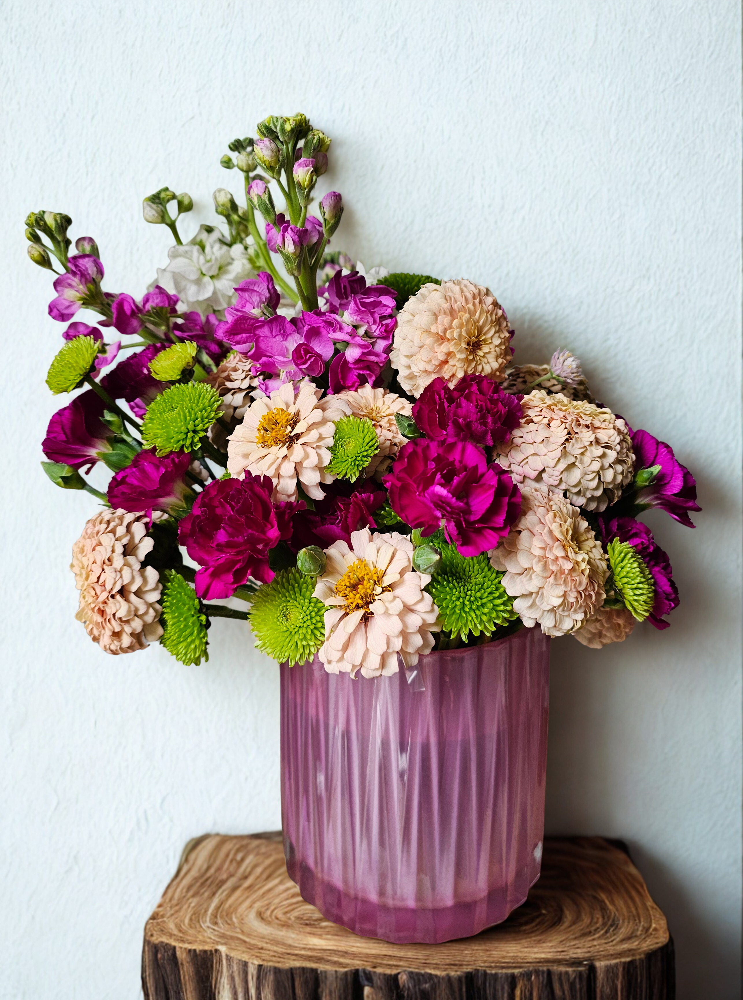 Diana Flower Bouquet in Pink Vase