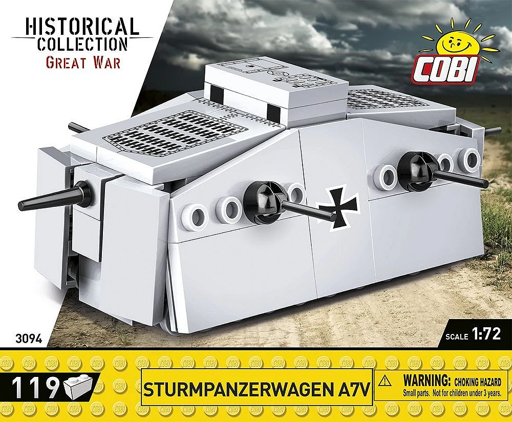 COBI Sturmpanzerwagen A7V Nano Tank 1:72