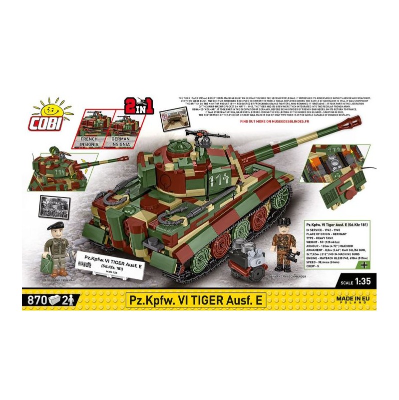 COBI Pz.Kpfw. VI Tiger Ausf. E 1:35 Scale 