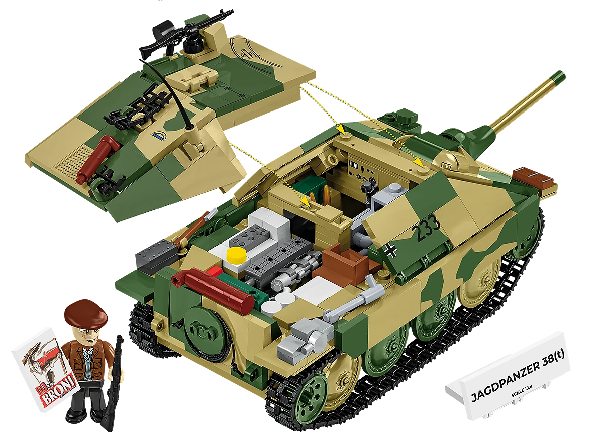 COBI Jagdpanzer 38(t) "Chwat" (Brave) 1:28 Scale