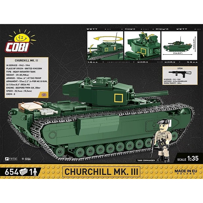 COBI Company of Heroes 3 Churchill Mk.III 1:35 Scale