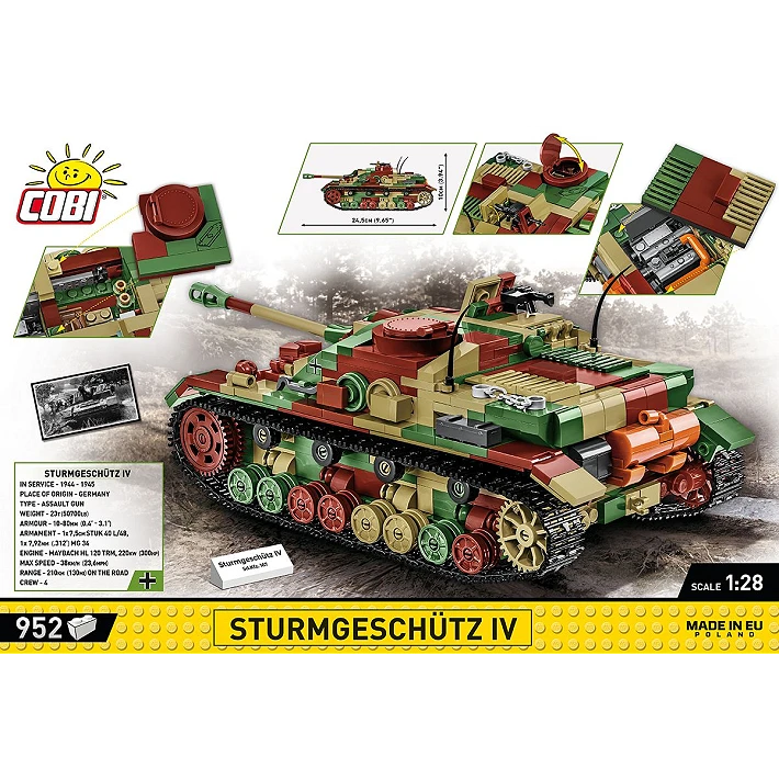 COBI Sturmgeschütz IV 1:28 Scale
