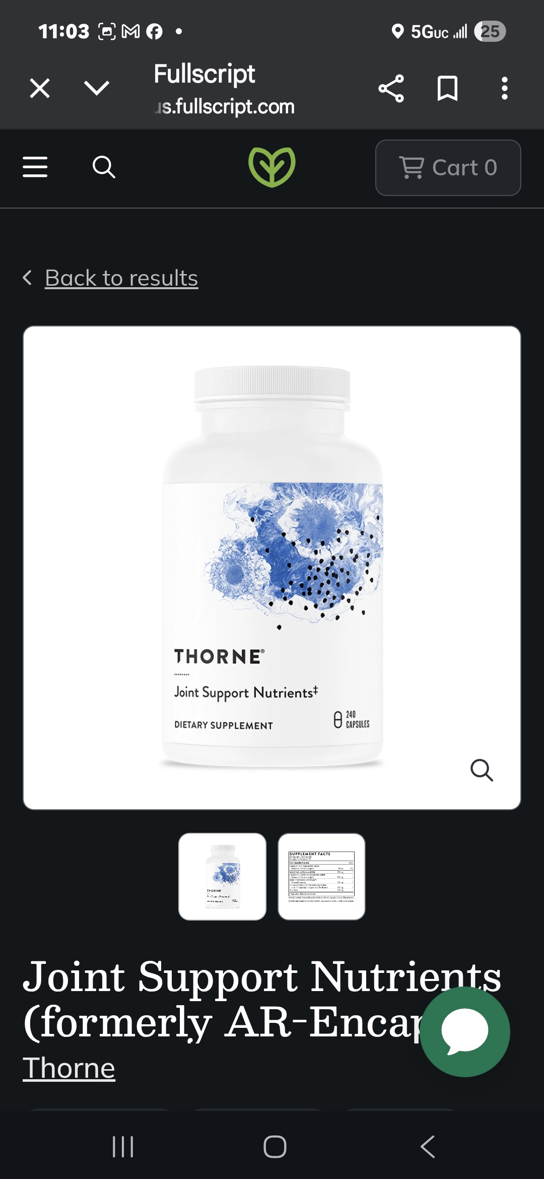 Thorne Joint Support Nutrients