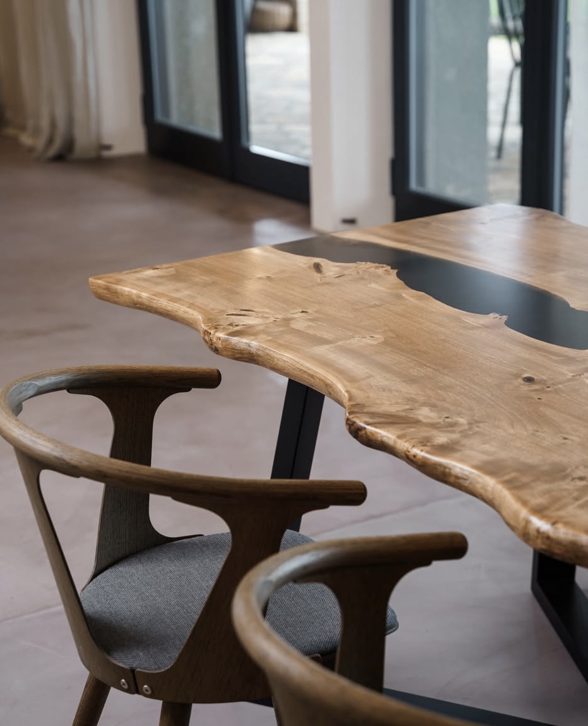 Mesa de madera natural