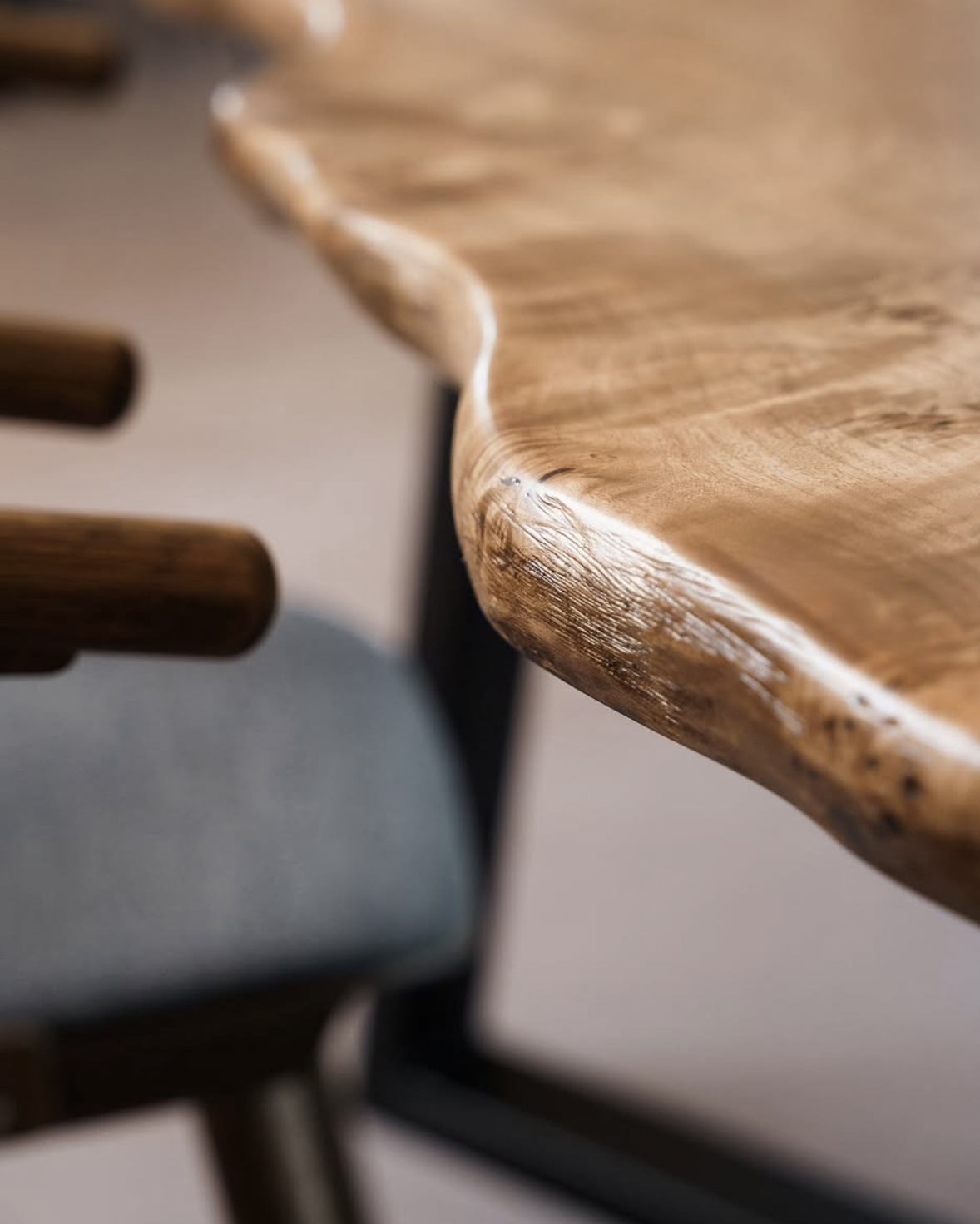 Mesa de madera natural