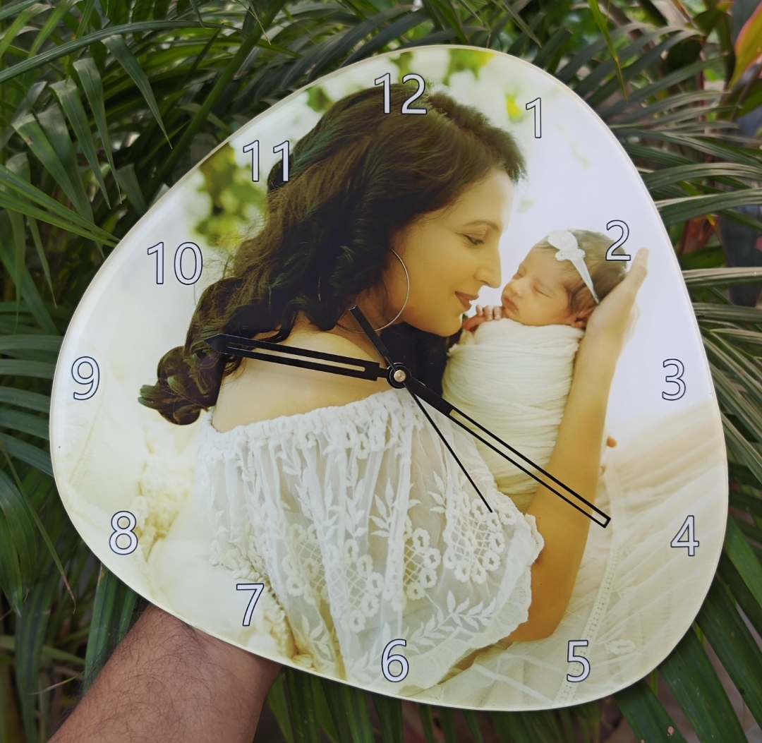 Personalized Acrylic Photo Wall Clock 12 X 12 inch