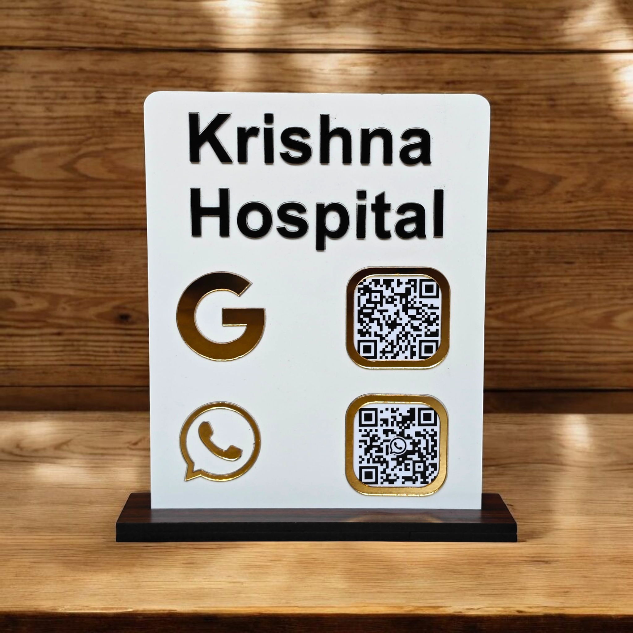 Custom Information QR Stand