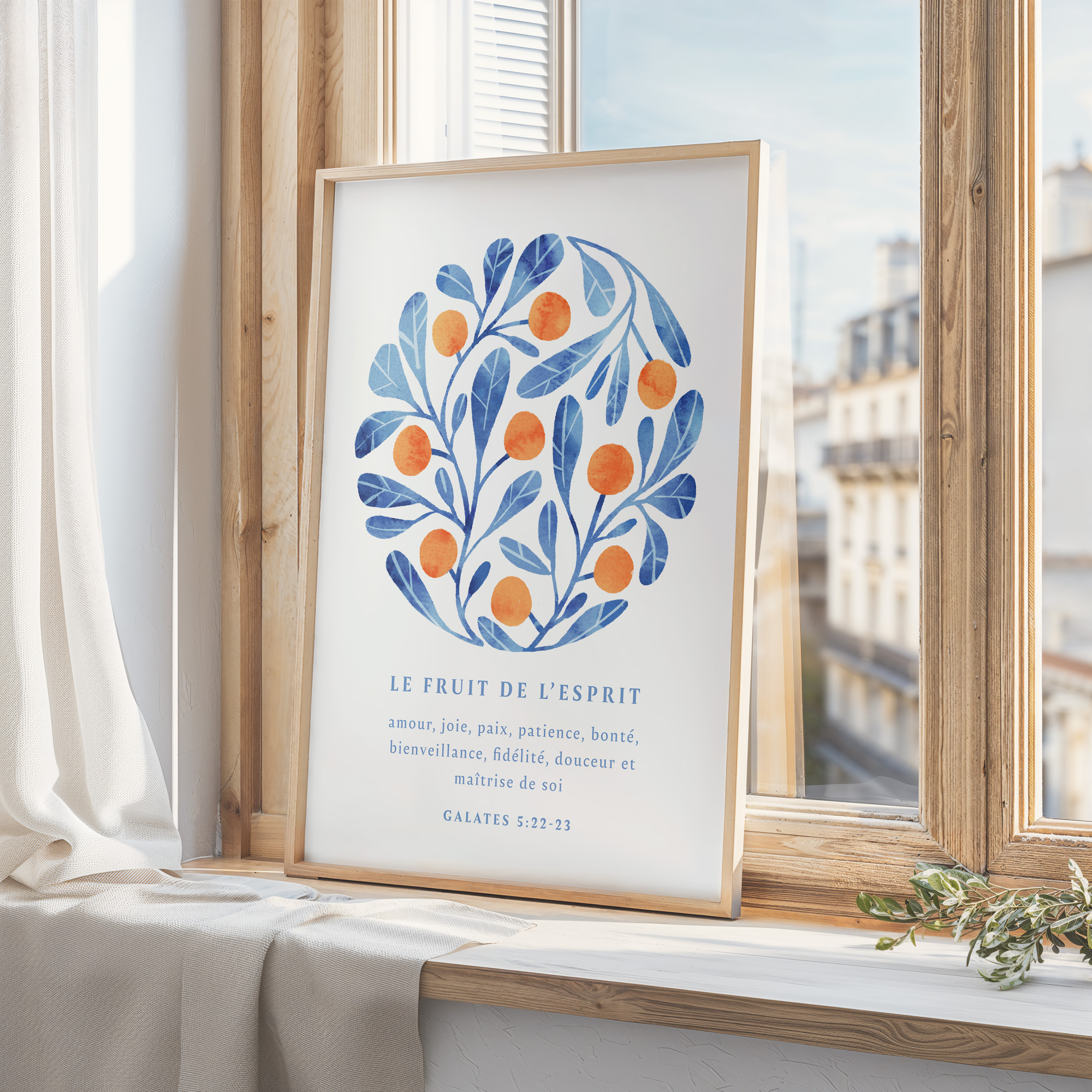 Galates 5:22-23 - Le fruit de l'Esprit (A4 ou A3)