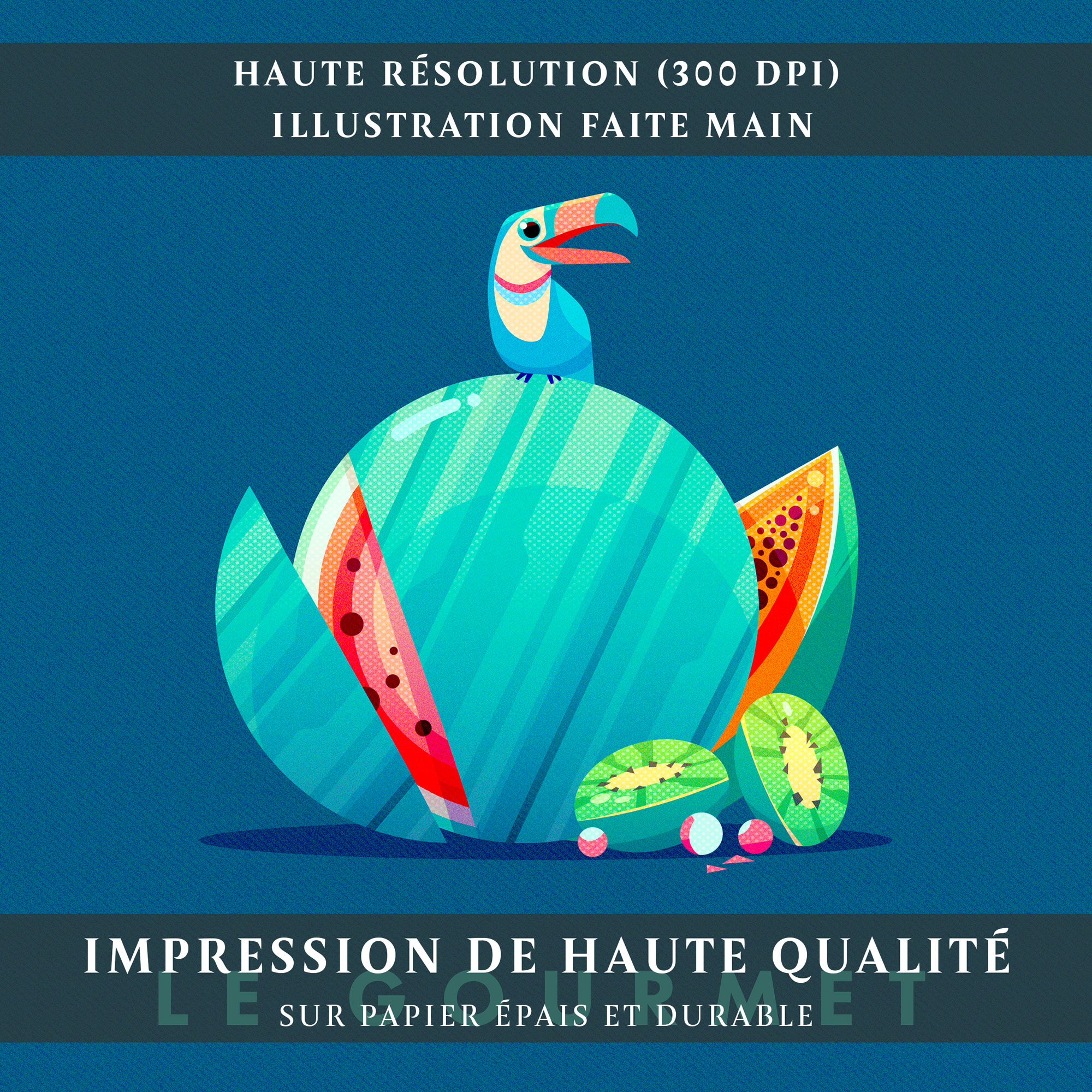 L'oiseau gourmet (A4, A3 ou A2)