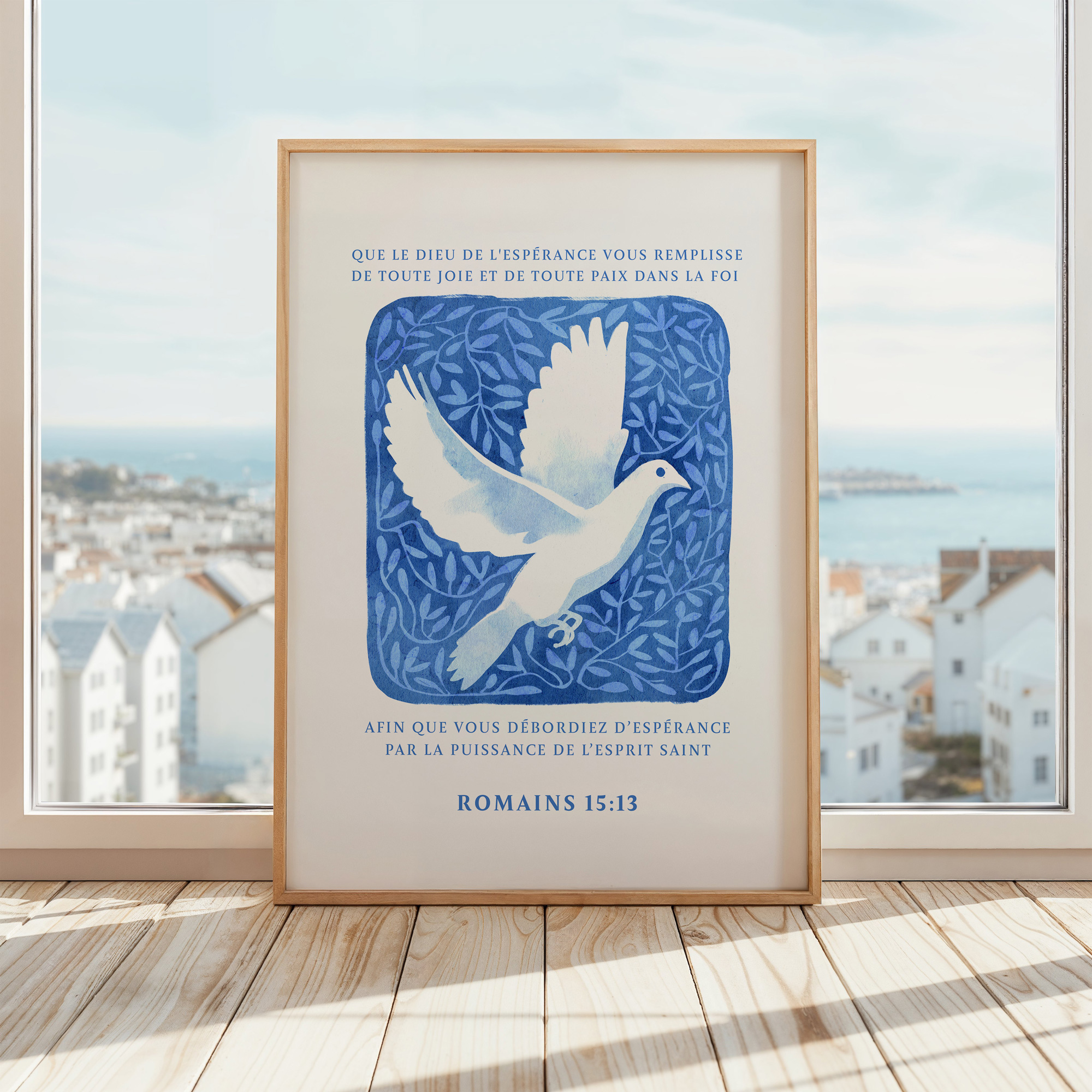 Romains 15:13 - l'Esprit Saint - Déborder d'espérance (A3 ou A4)