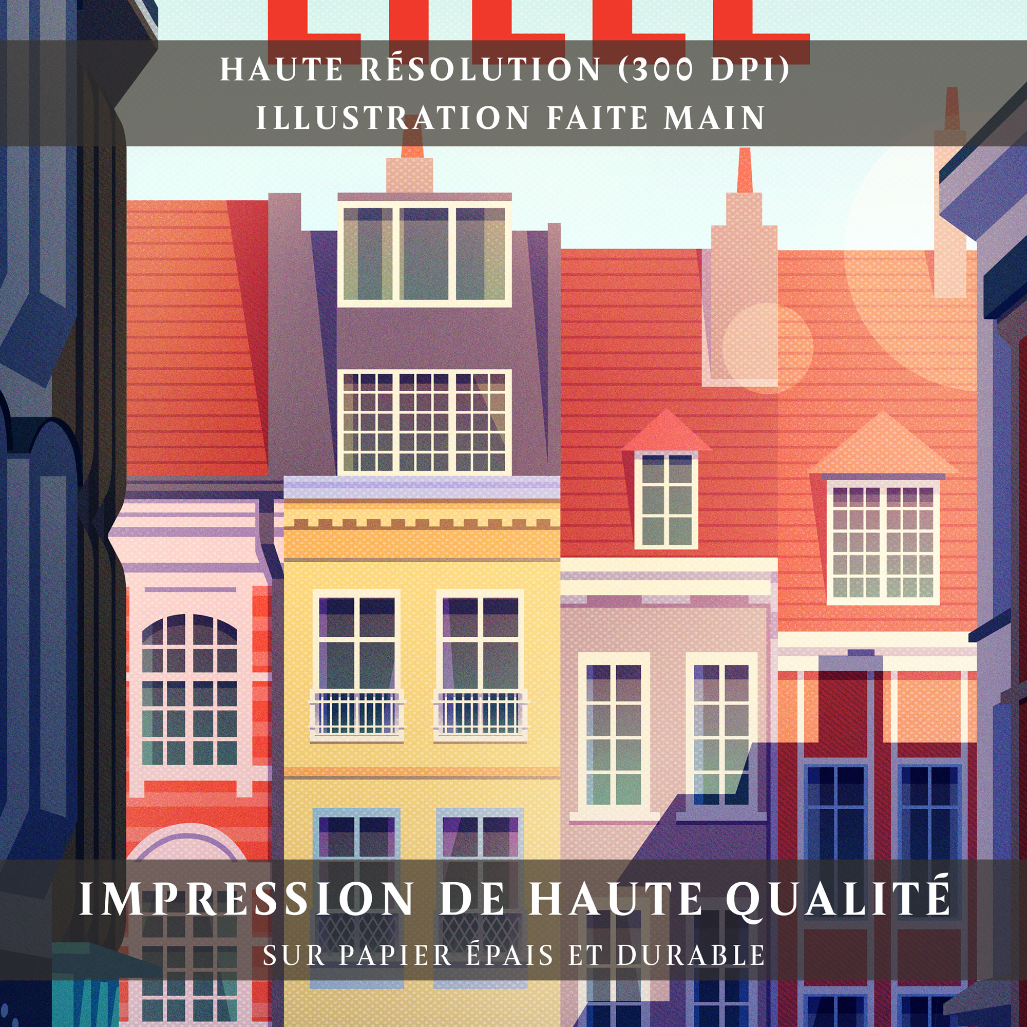 Affiche Vieux Lille