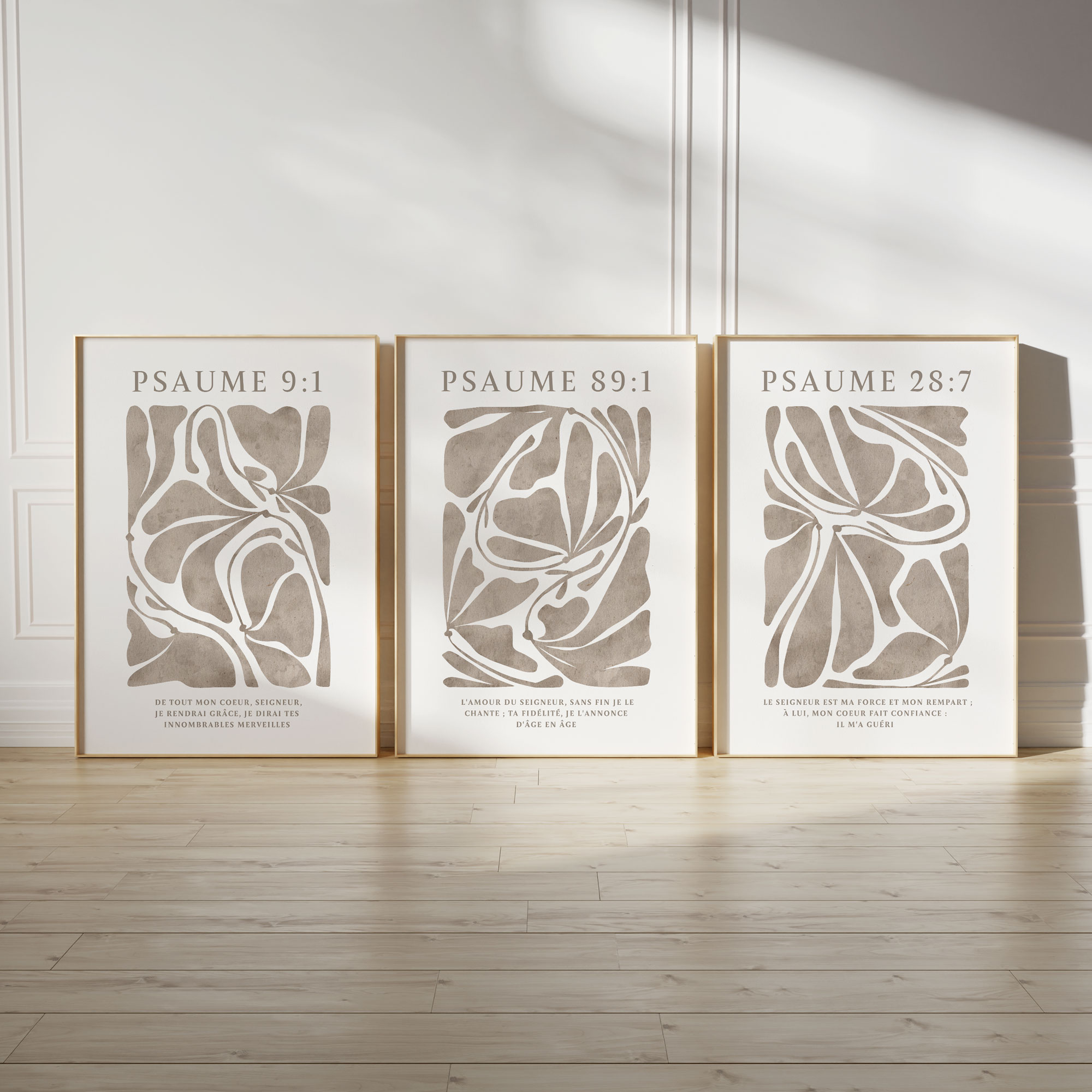 Set de 3 Psaumes (A4 ou A3)