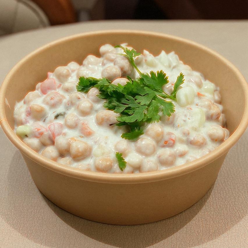 Chickpea Protein Salad with Homemade Yoghurt (350g)