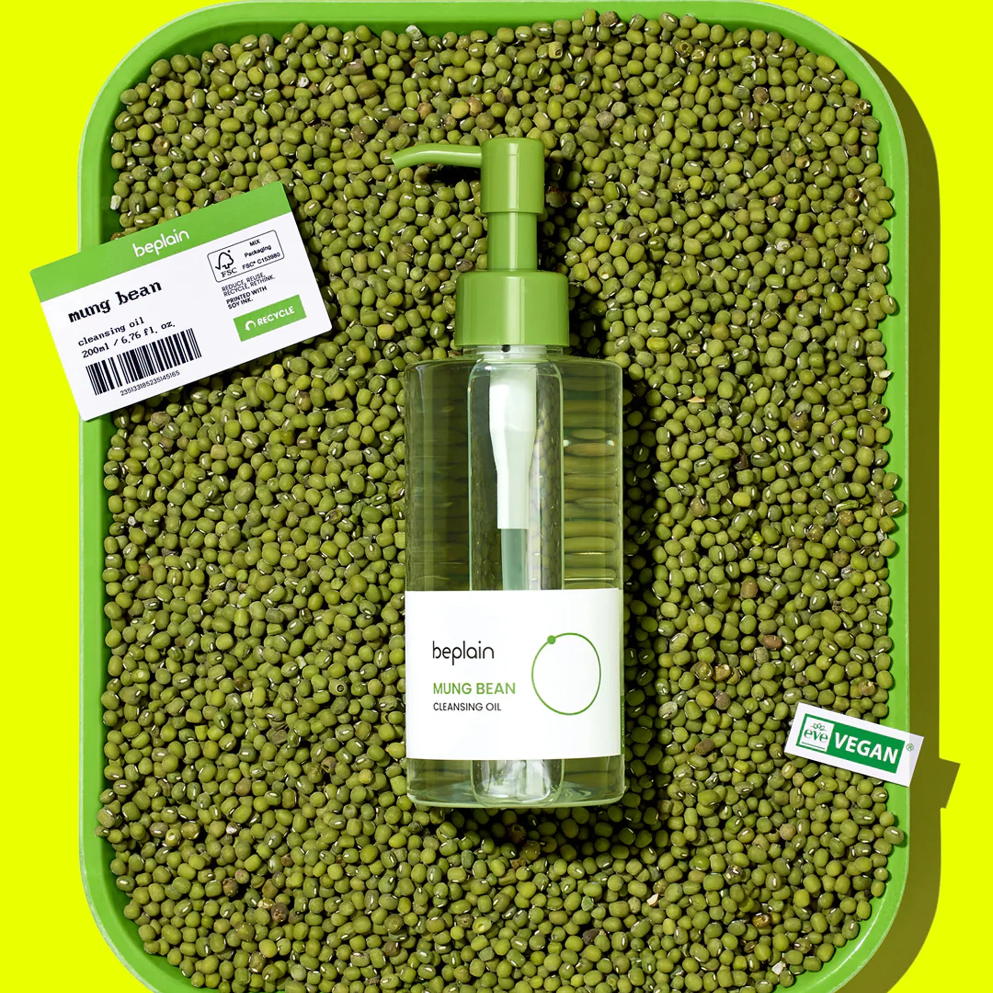 beplain - Aceite Limpiador de Frijol Verde
