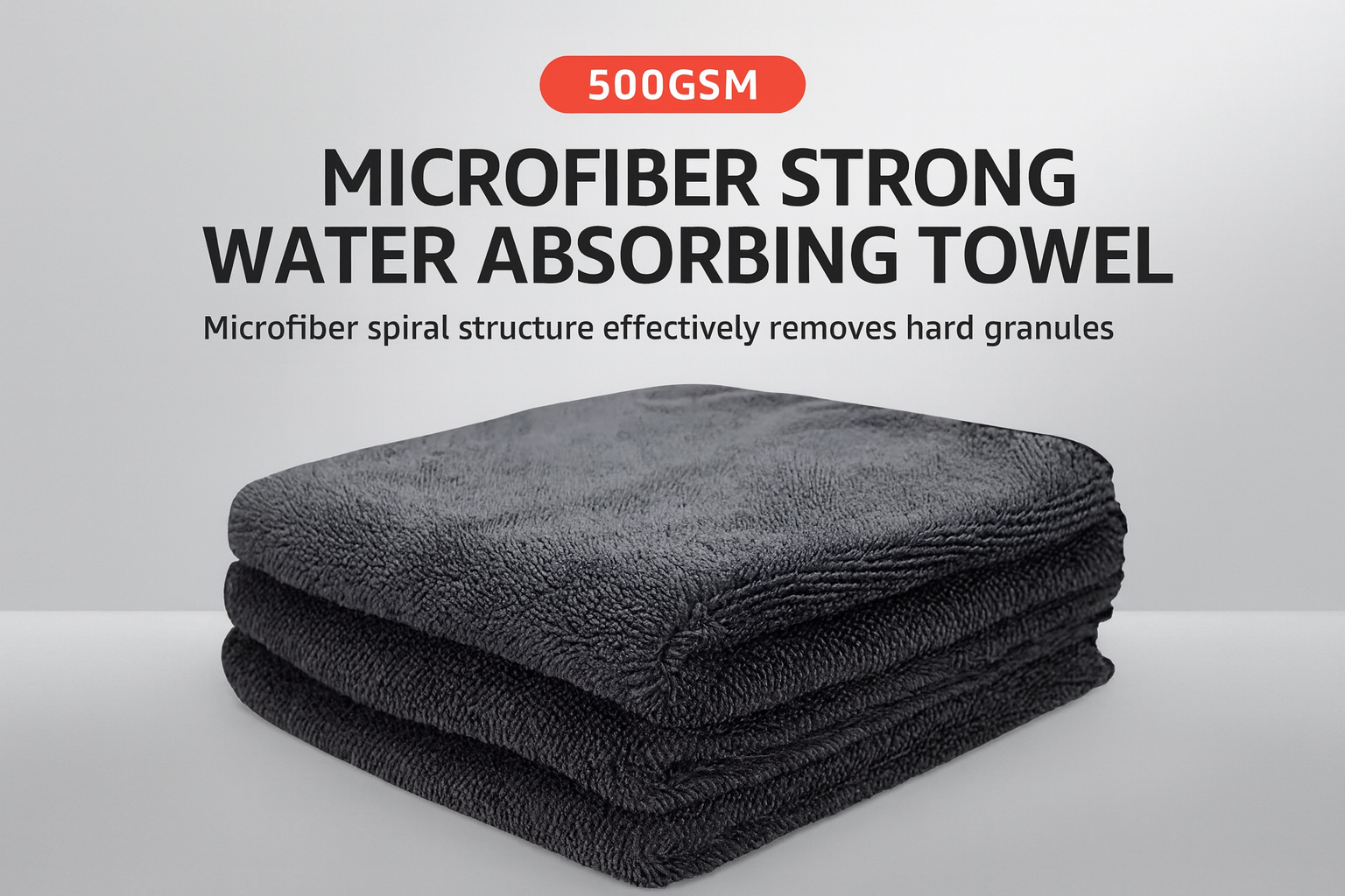Microfiber Cleaning Cloths for Car 500Gsm 35x75 (Set of 2 pieces ) 