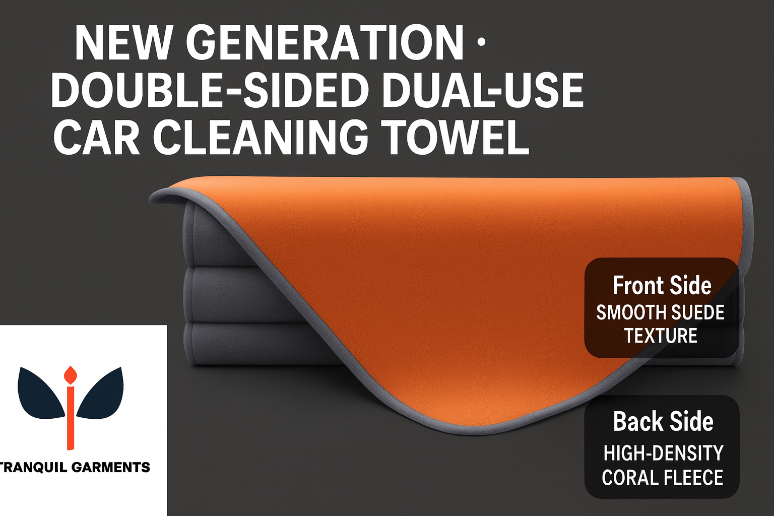 Microfiber Cleaning Cloths for Car 500Gsm 35x75 (Set of 2 pieces )