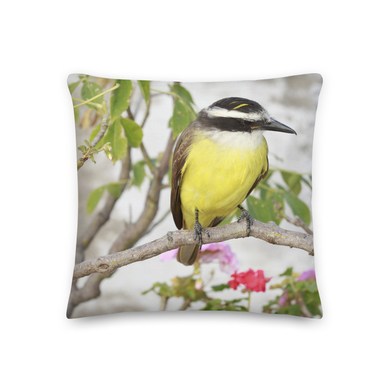 Tropical Bird Throw Pillow