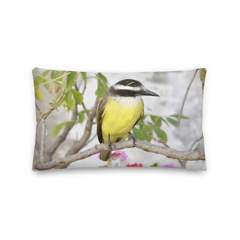Tropical Bird Throw Pillow