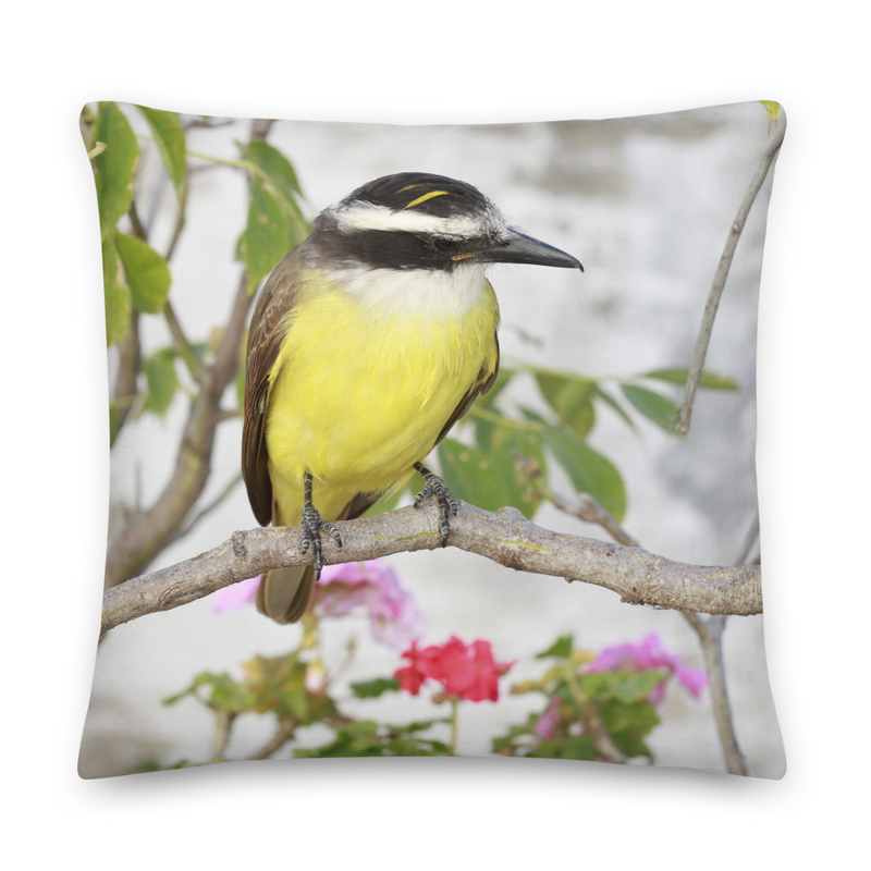 Tropical Bird Throw Pillow