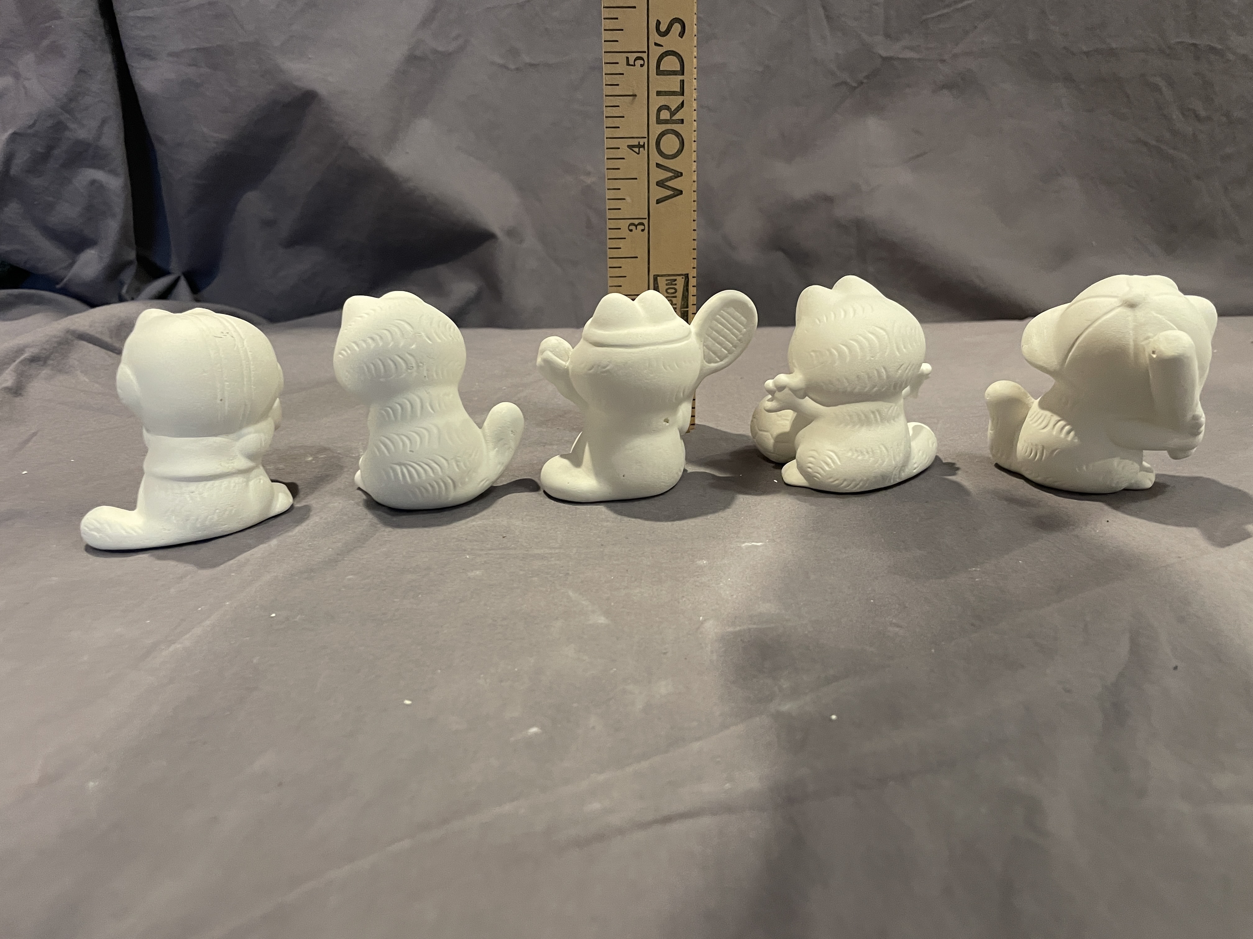 SET OF 5 Sports Garfield