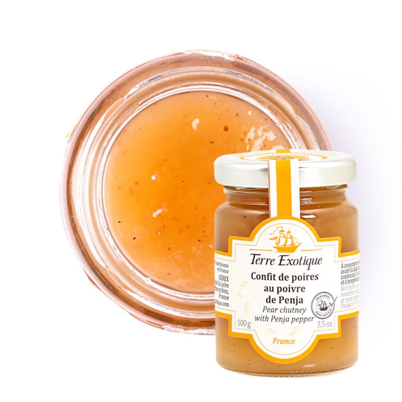 Kriaušių čatnis su Penja pipirais | TERRE EXOTIQUE