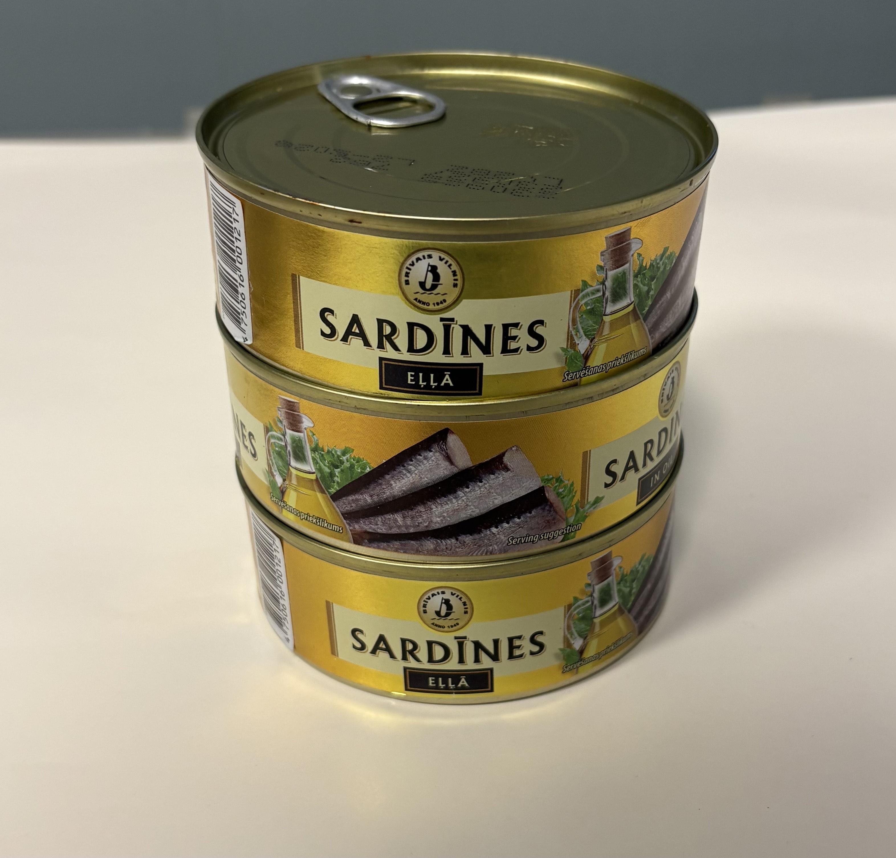 Koncervuotos sardinės aliejuje | RŪKYTI UNGURIAI