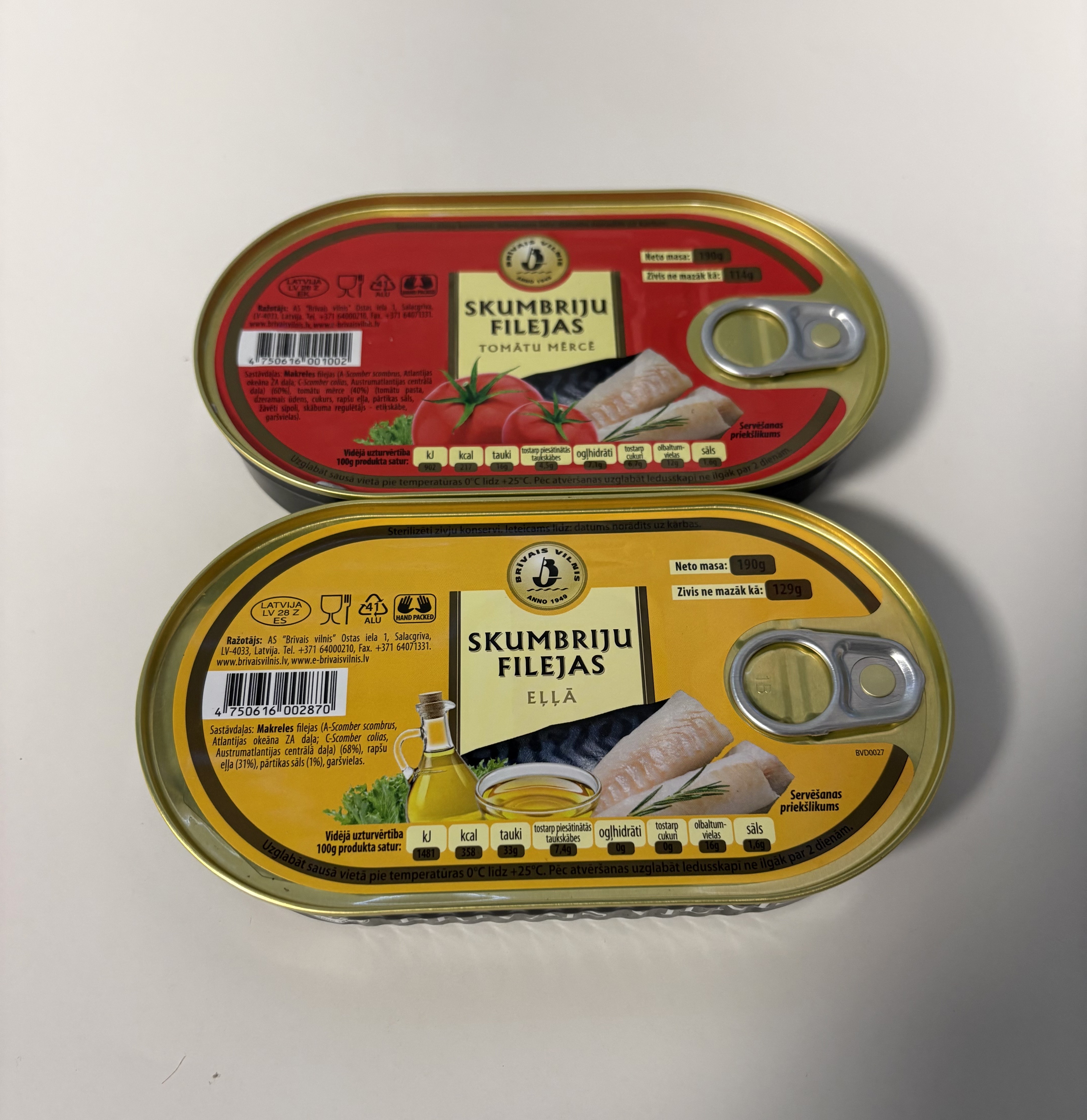 Konservuota skumbrės filė | RŪKYTI UNGURIAI