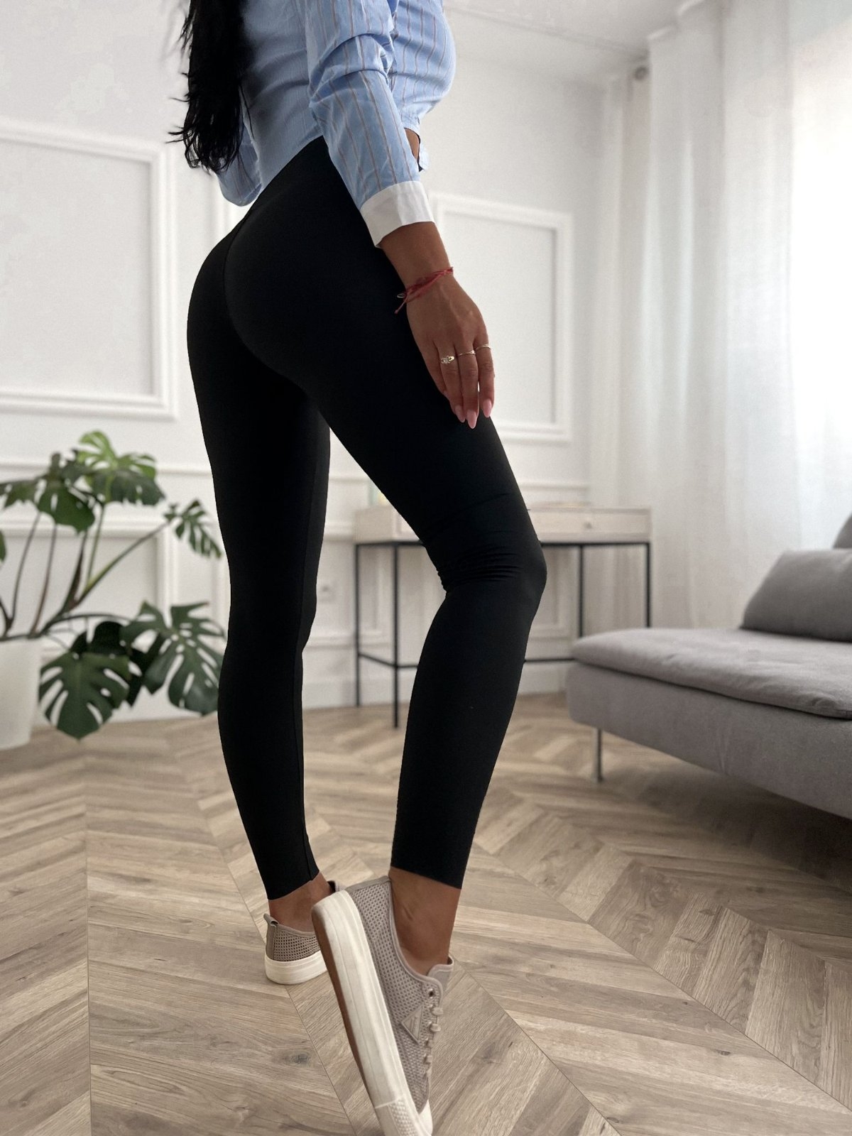 Czarne legginsy modelujące AZARA