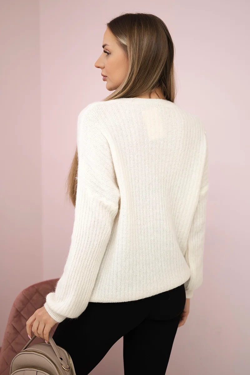 Ecru sweter baby alpaka
