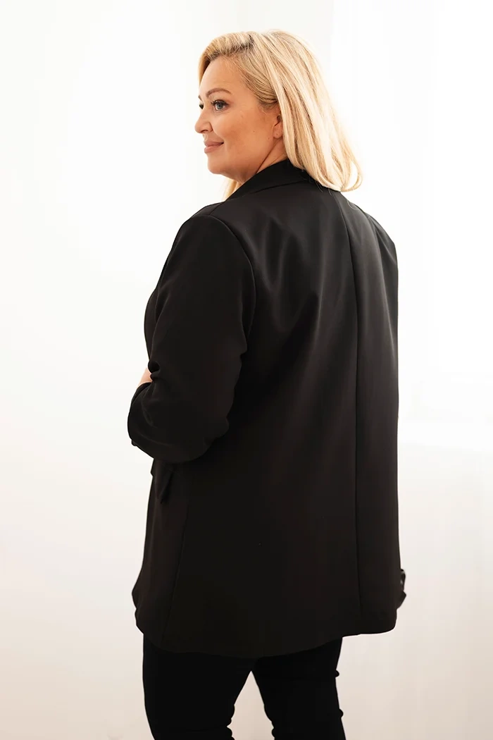Czarna elegancka marynarka 