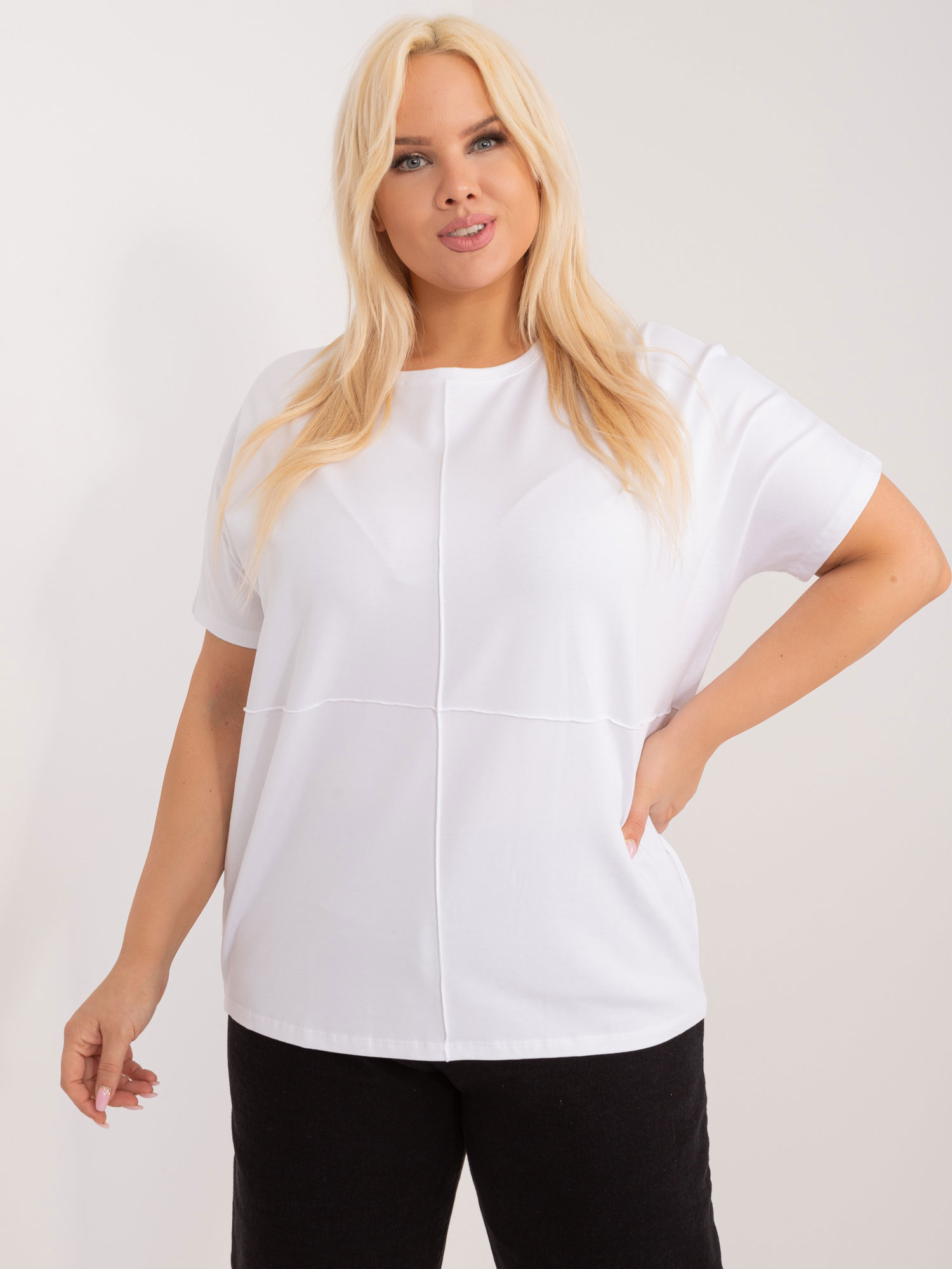 Biały t-shirt PLUS SIZE