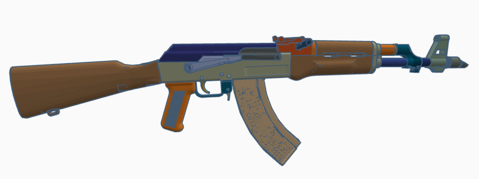 AK47 töötav repliik – 3D-printimiseks