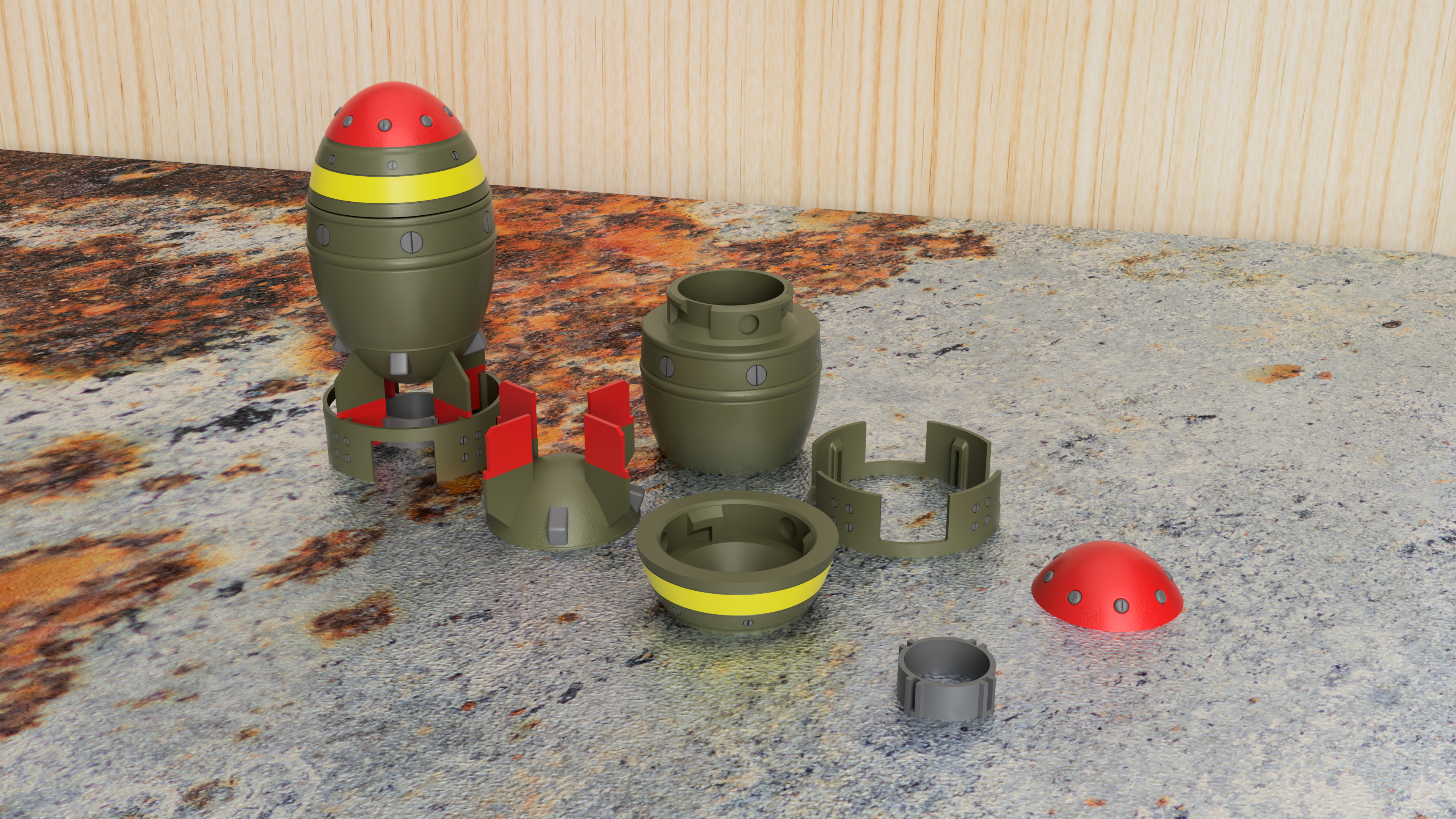 Mini Nuke – 3D prinditav digitaalne mudel