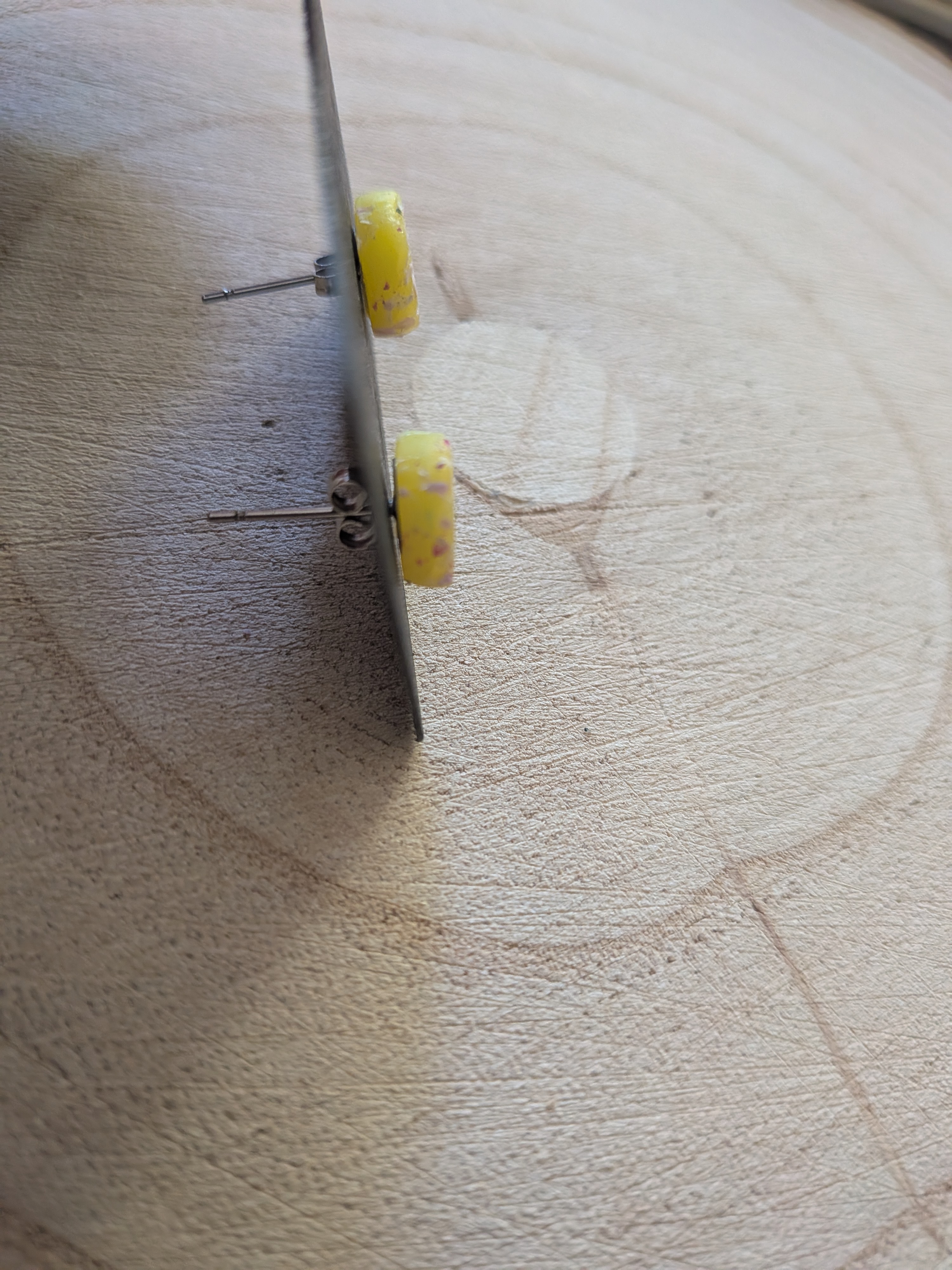 Cute Yellow Speckled Studs