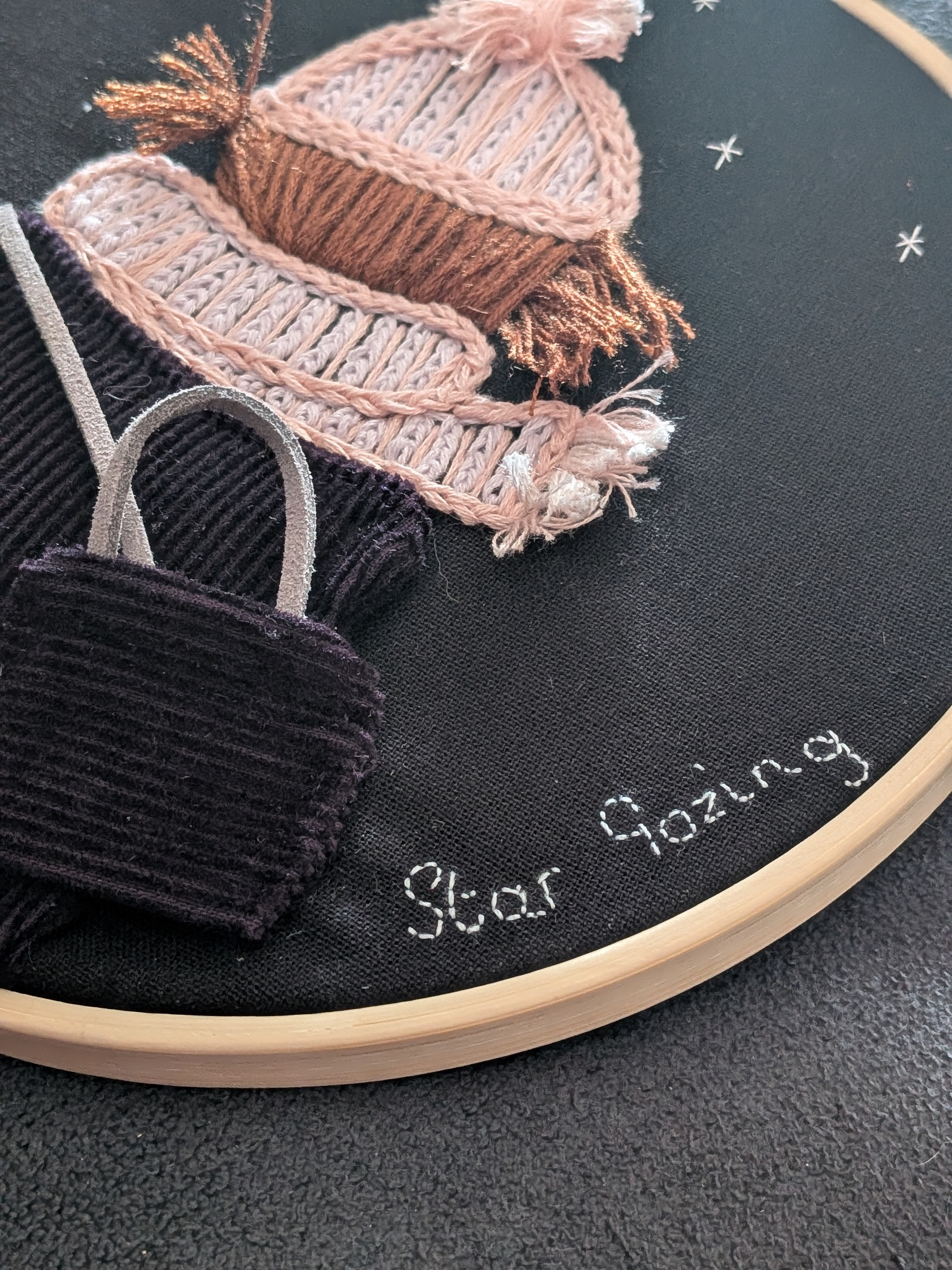 Star Gazing Embroidery Hoop