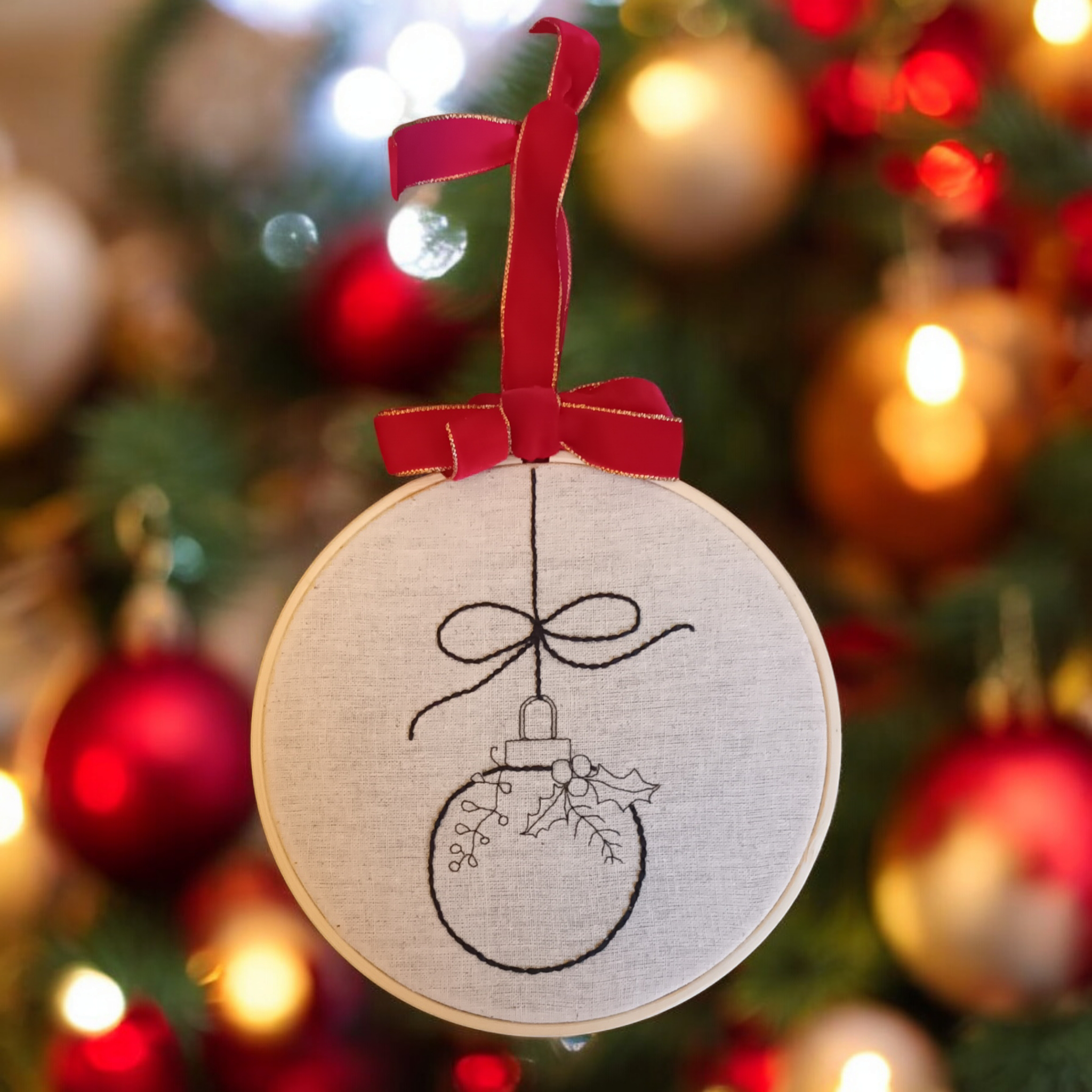 Christmas Embroidery Hoop 