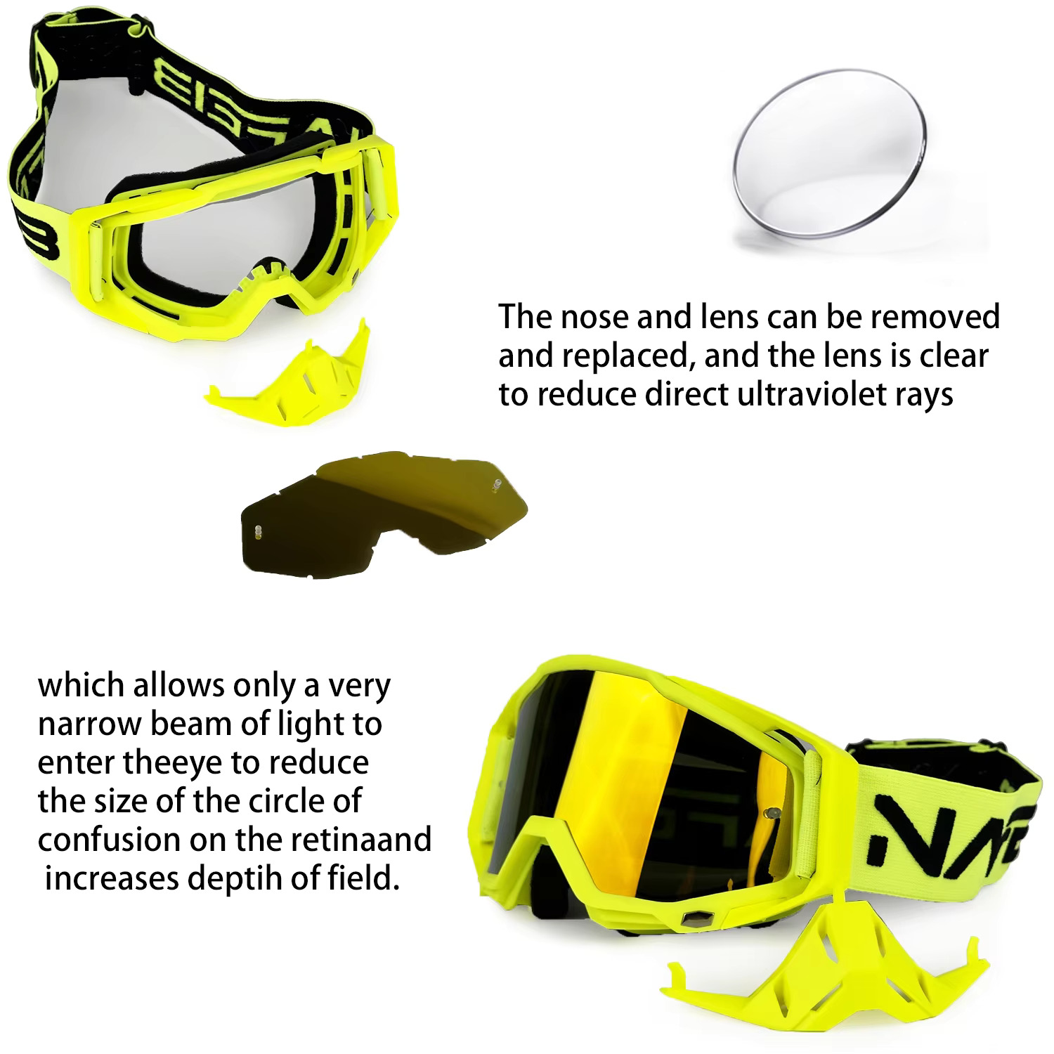 NAFEIB Motocross Goggles