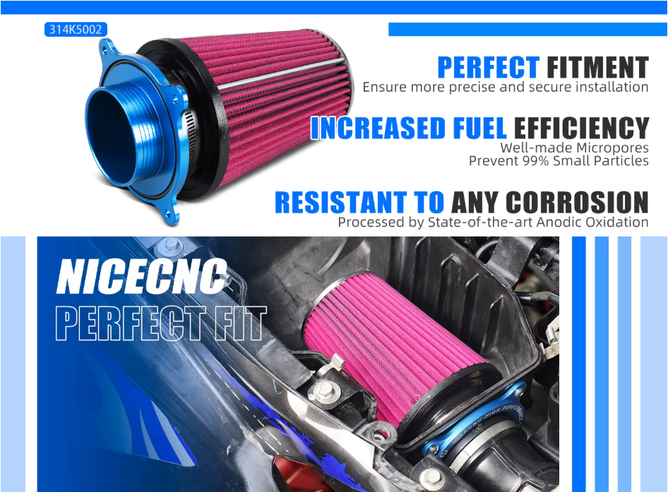 ATV Air Filter Intake Kit for Yamaha Raptor 700 / 700R (2006-2011, 2013-2024)