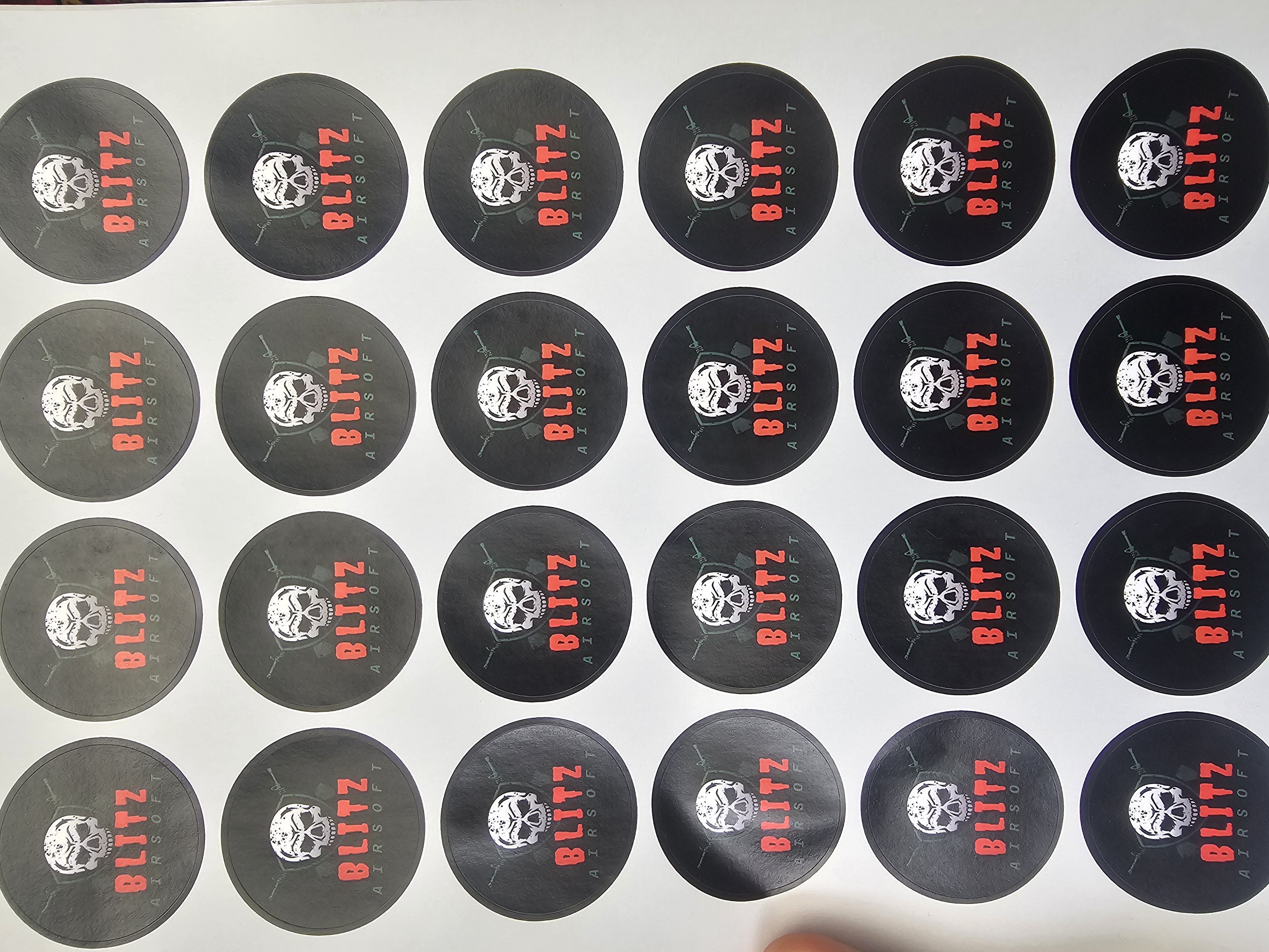 Blitz Airsoft Case stickers (x5)