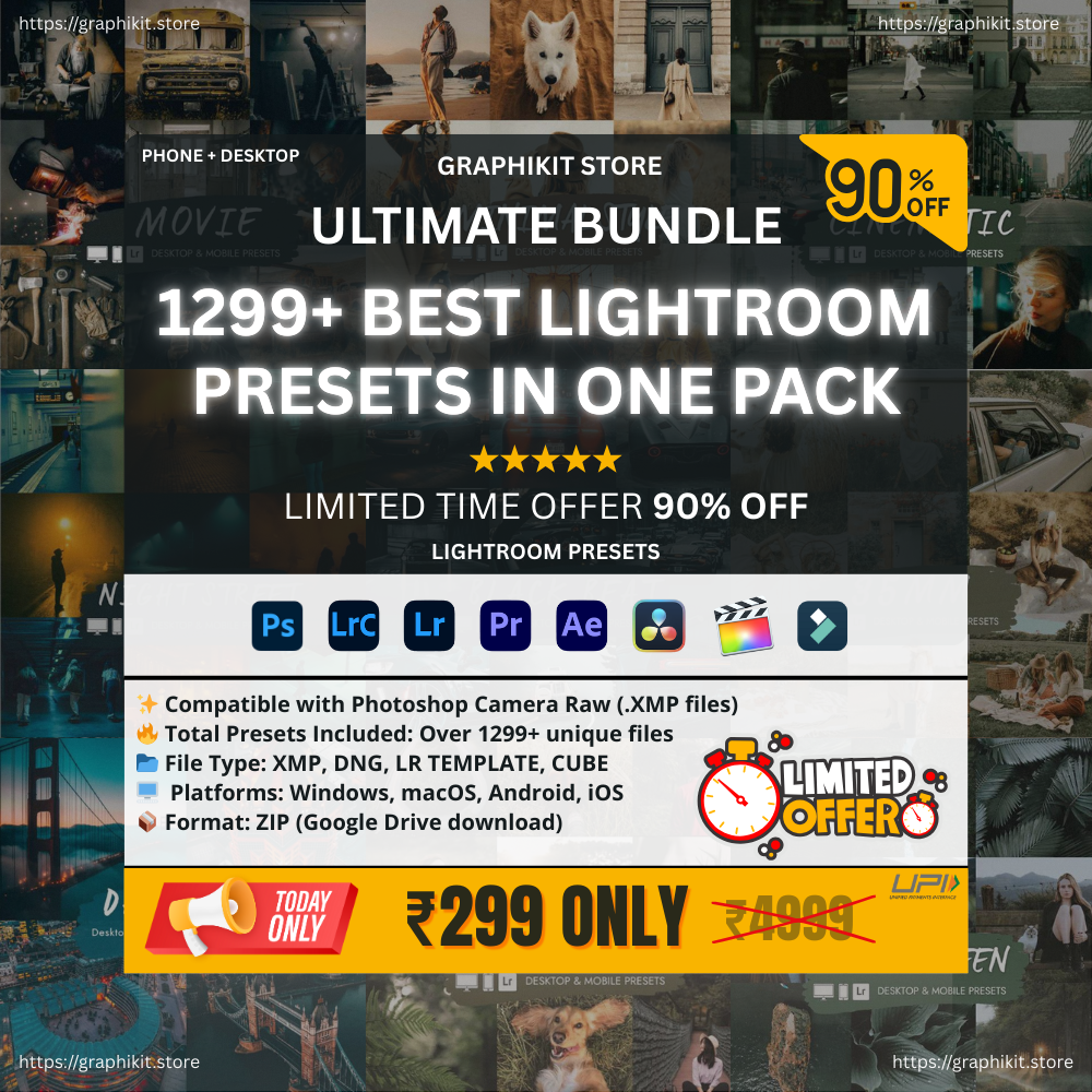 Ultimate Bundle โ 1299+ Lightroom Presets Kit