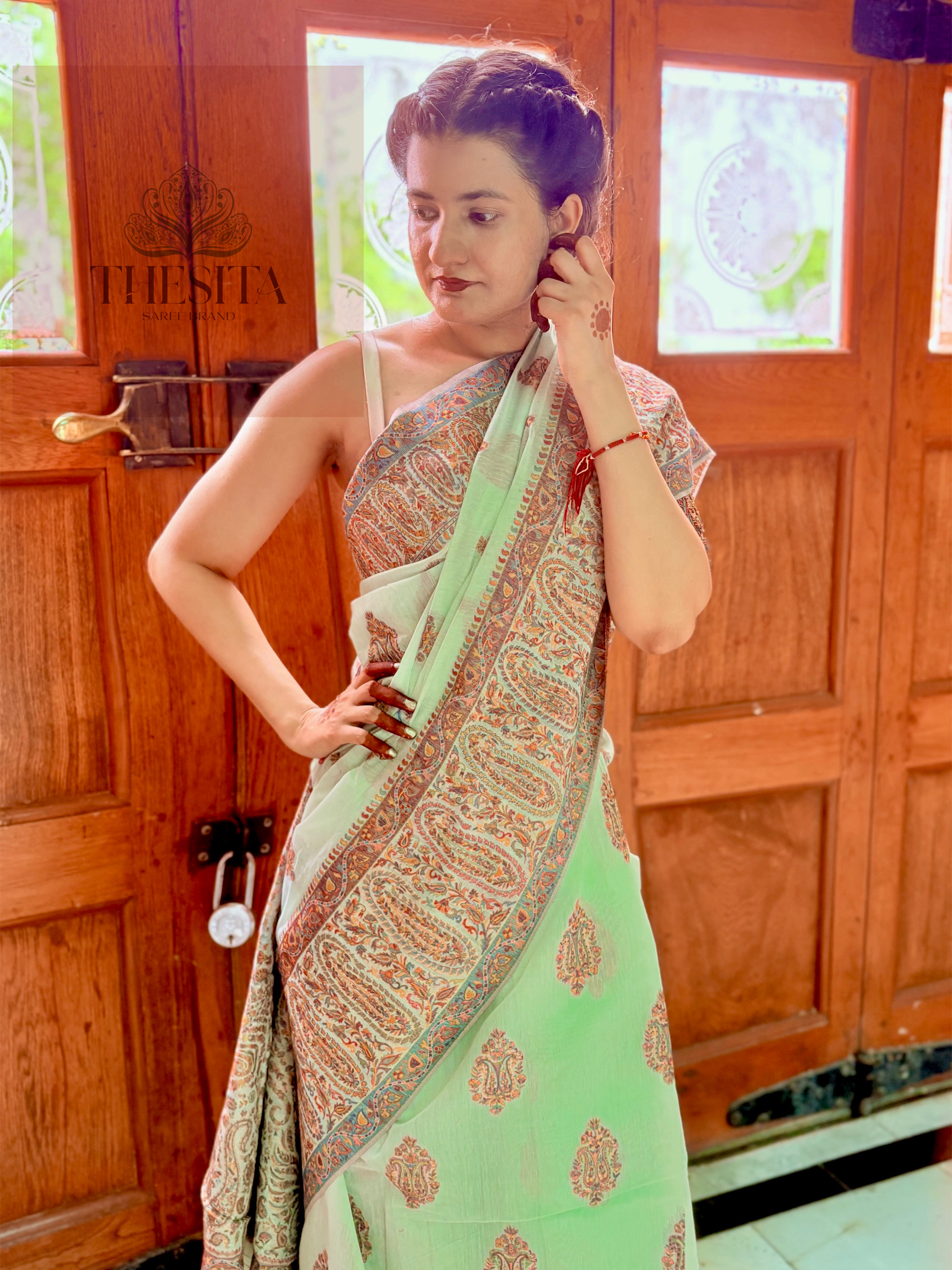 Modal Heavy Kashmiri Slk Saree - Elegant Printed Saree