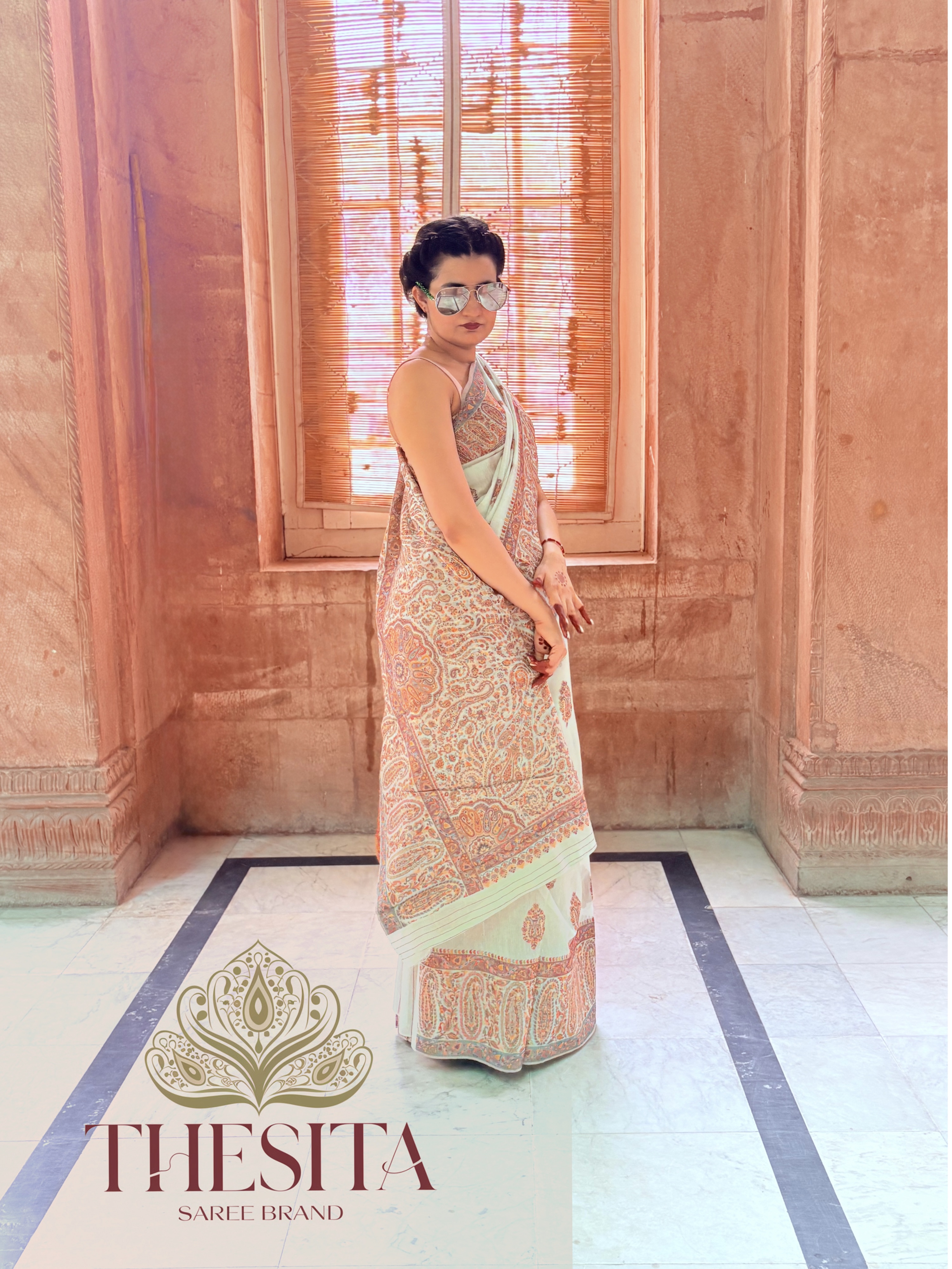 Modal Heavy Kashmiri Slk Saree - Elegant Printed Saree